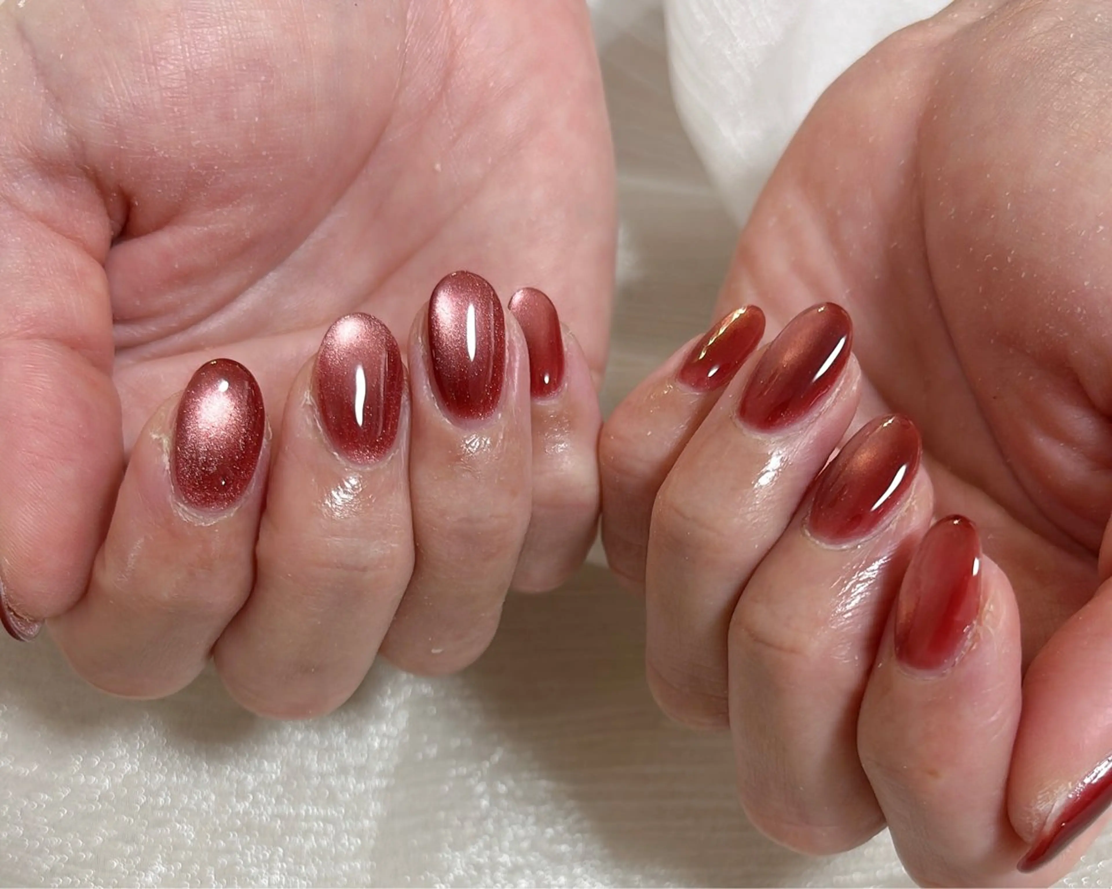 ネイル オーロラネイル フットネイル フレンチネイル ジェルネイル マグネットネイル ハンドネイル Mogu nail 二子玉川のネイルデザイン