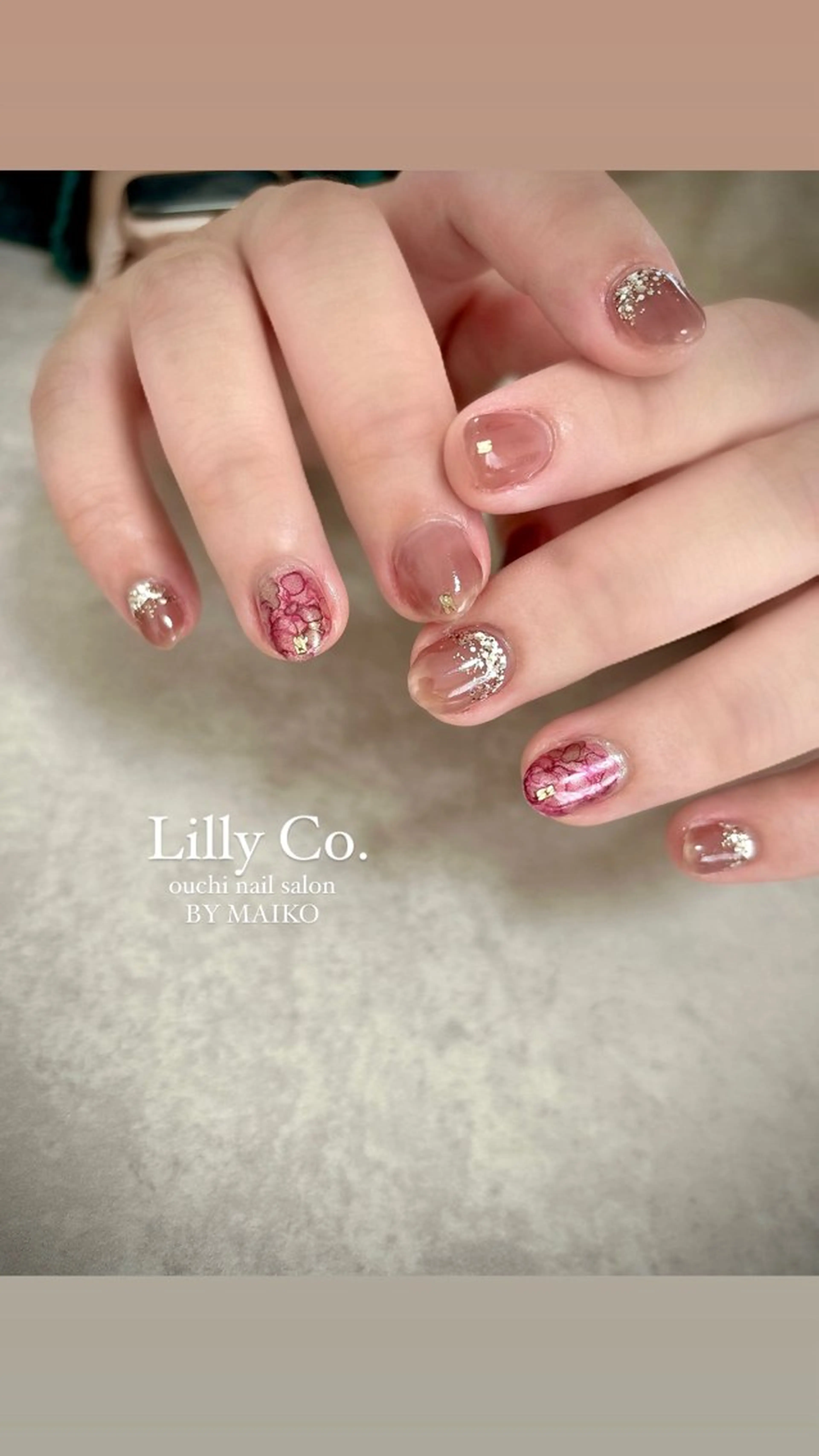 ネイル アートネイル ショートネイル ハンドネイル ハンドケア Lilly Co.のネイルデザイン