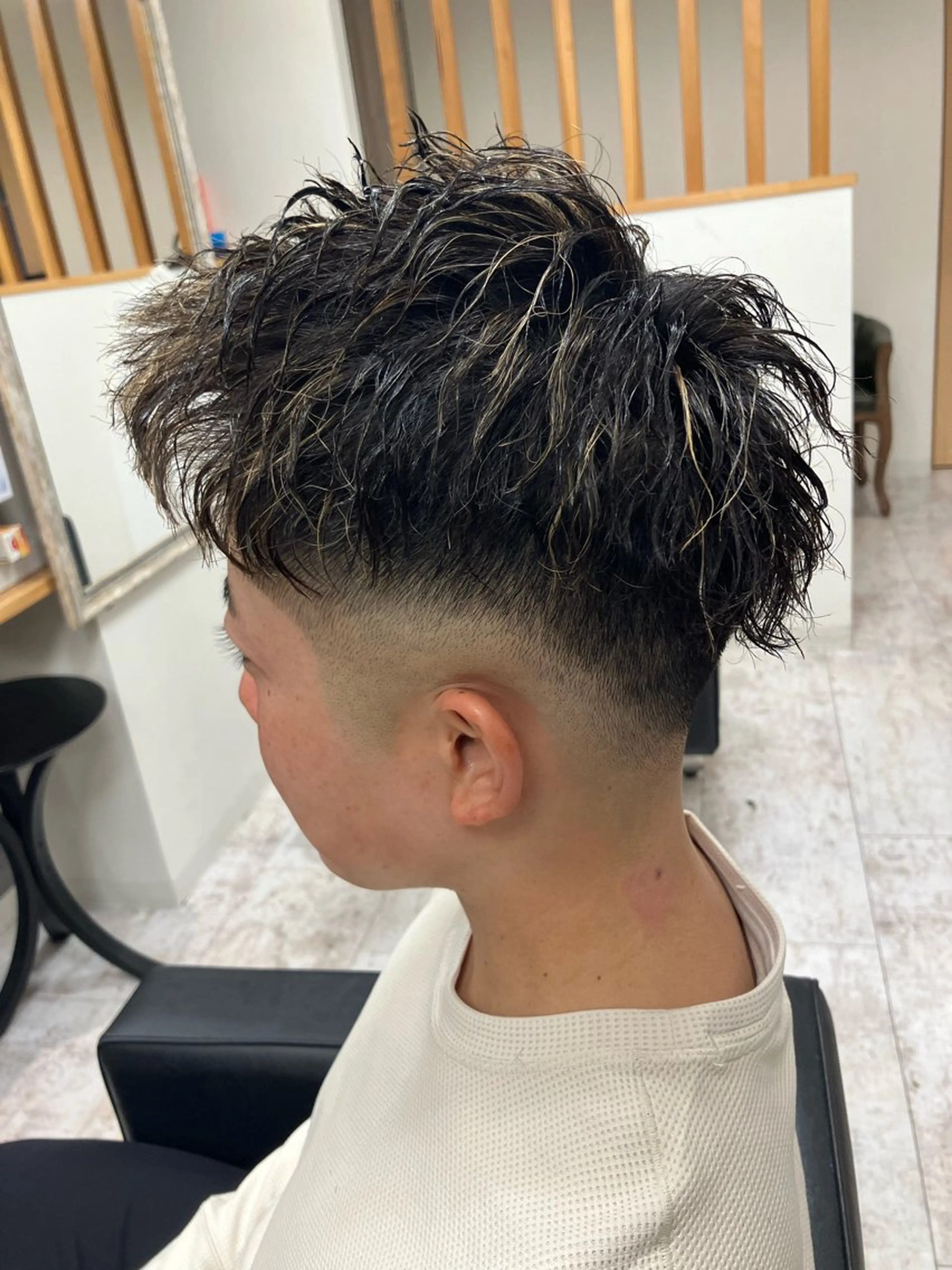 パーマ メンズ カット パーマ メンズ特化/パーマ/ フェードWATARUのヘアスタイル