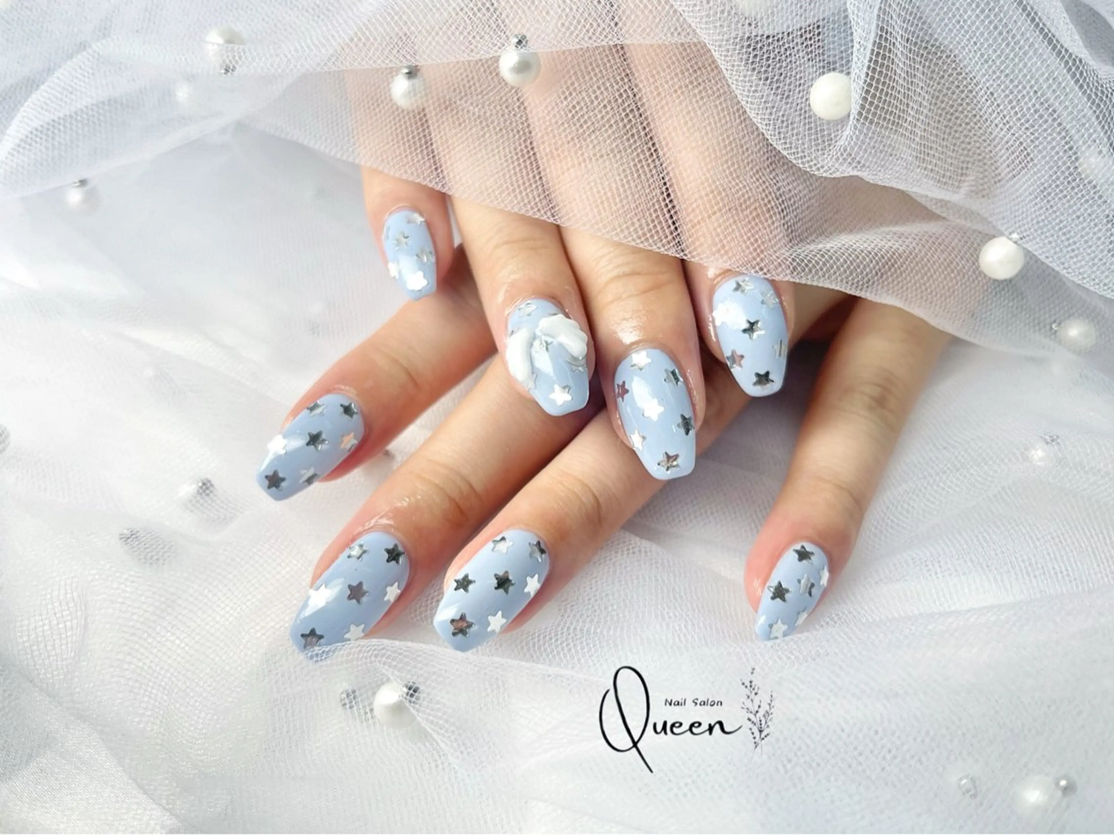 ネイル ハンドネイル Queen nail 北堀江 ASUKAのネイルデザイン