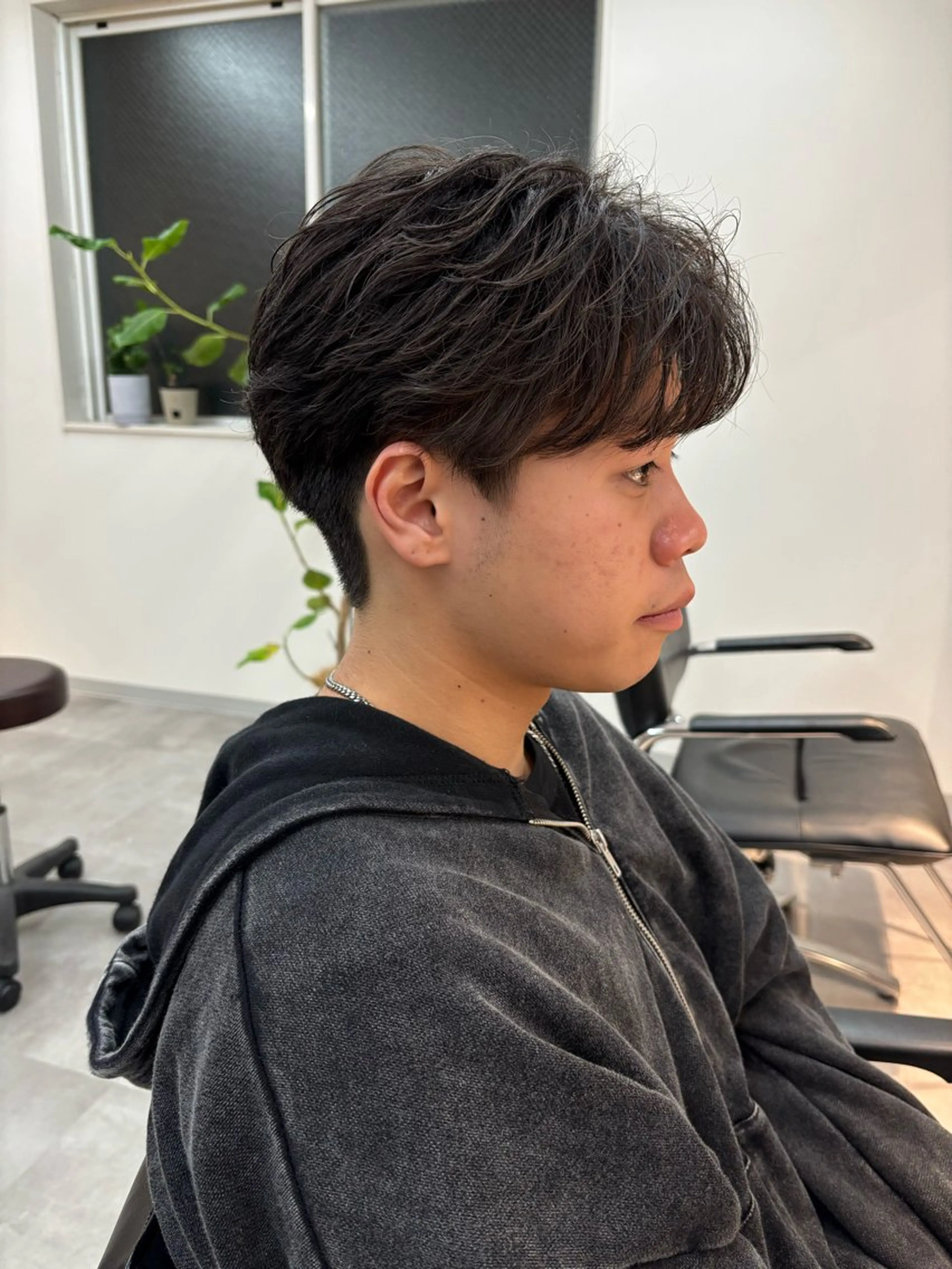 パーマ メンズ フェザーパーマ メンズパーマ カット パーマ 保立/メンズカット 千葉駅フェザーパーマのヘアスタイル