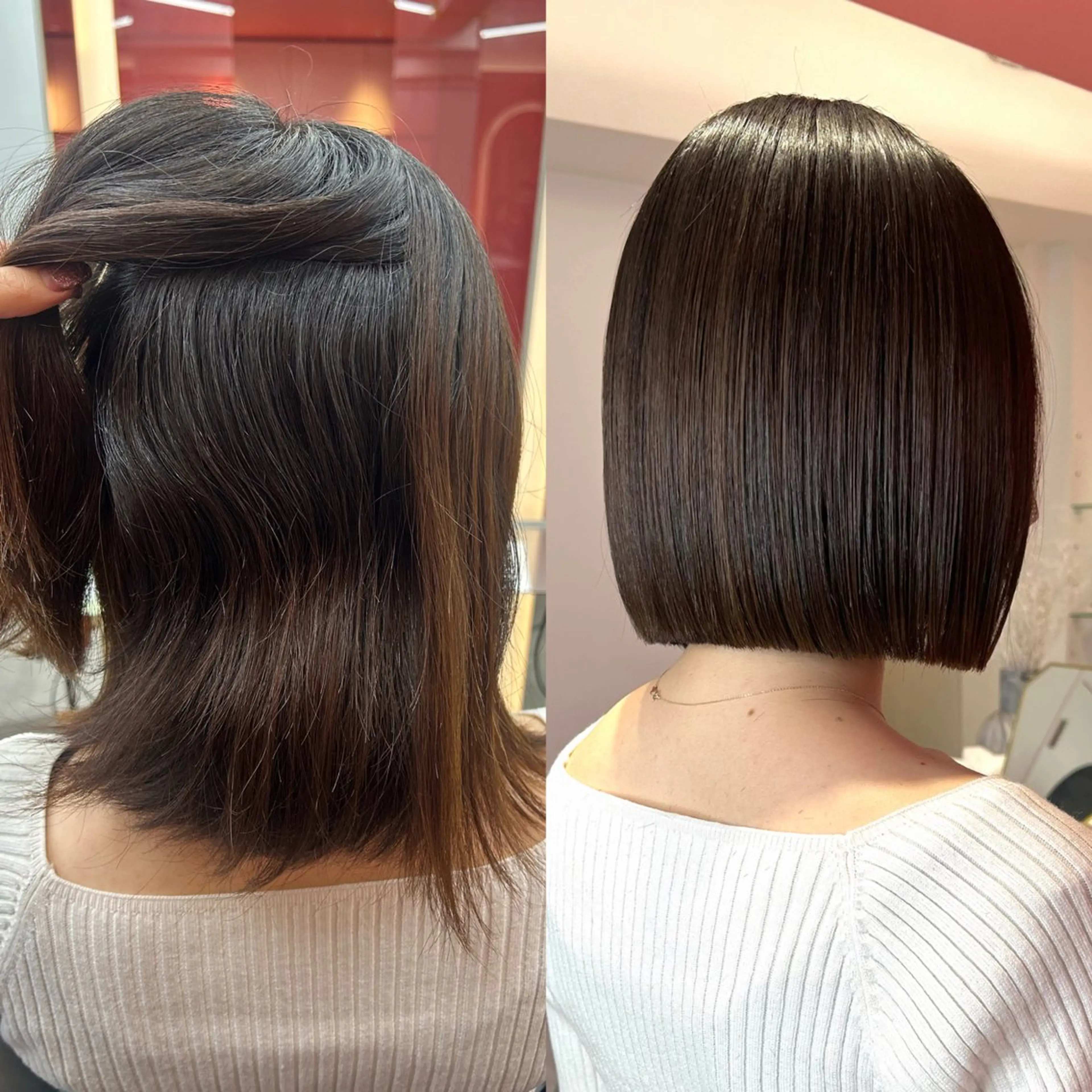 ショート 莉乃/縮毛矯正/髪質 改善/艶カラーのヘアスタイル