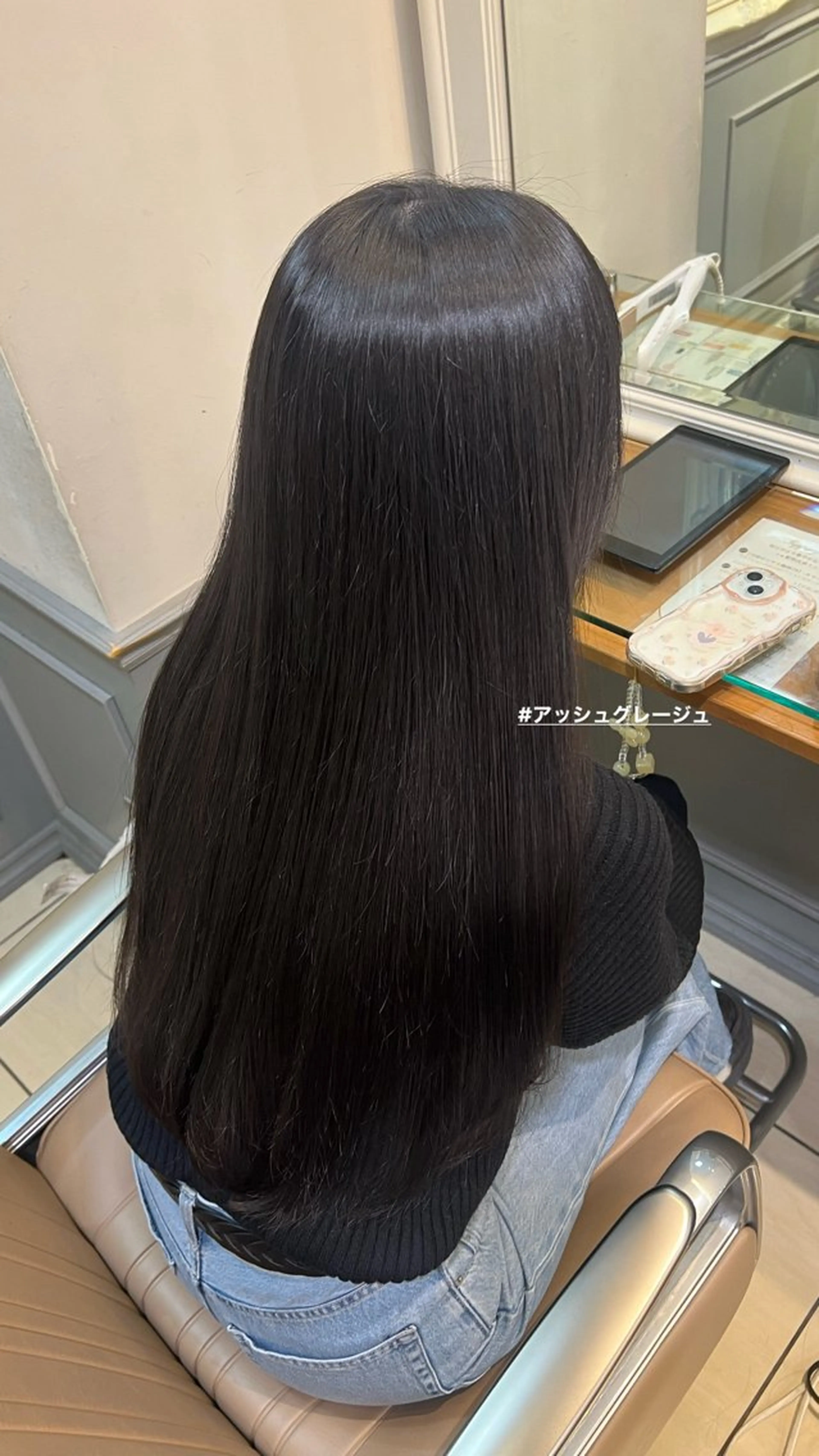 カラー アッシュ アッシュグレー アッシュグレージュ グレージュ 横浜/カラーモデル ✩💚りんか💚✩のヘアスタイル