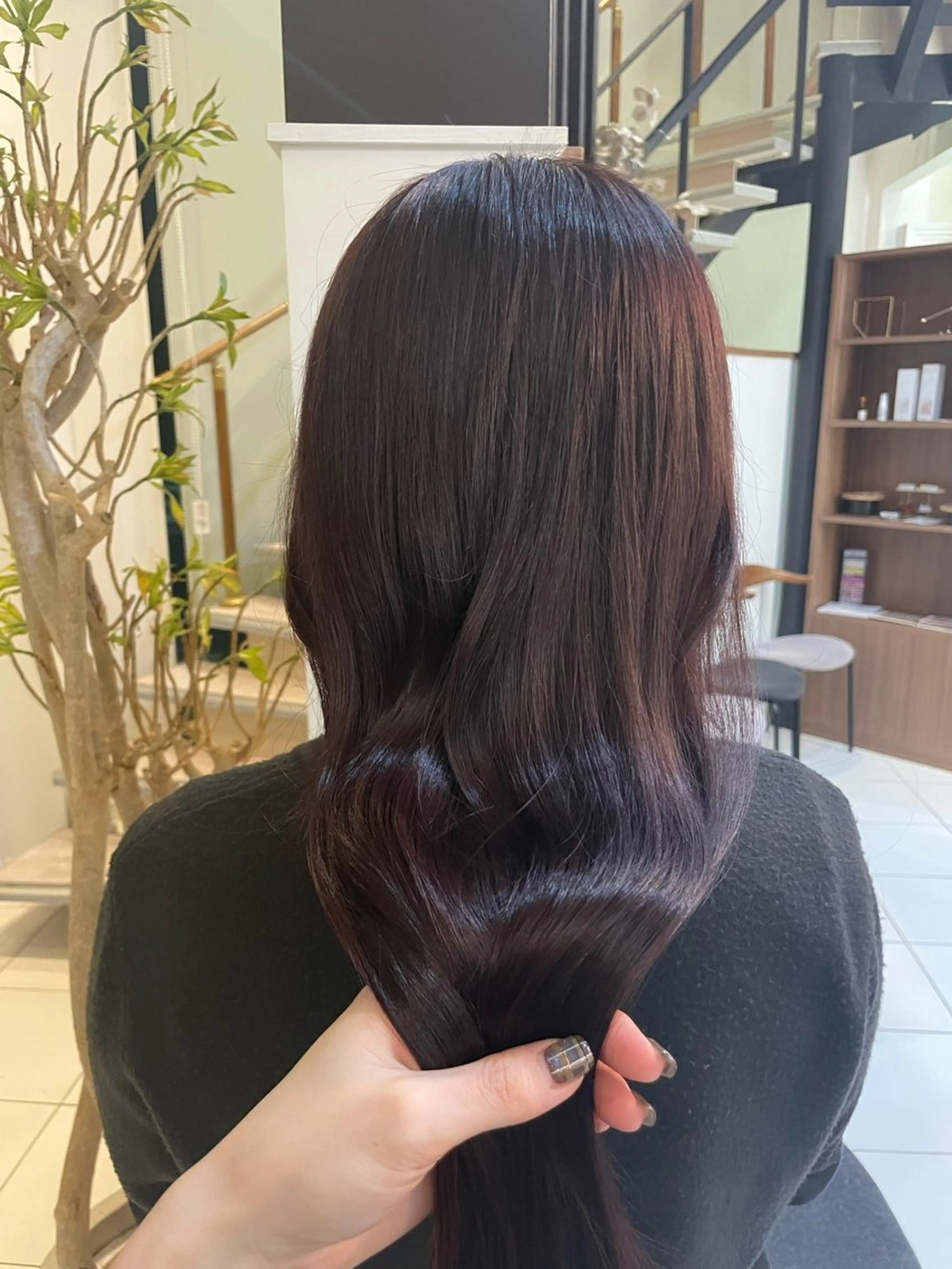 ロング ピンクラベンダー カット ヘアカラー トリートメント 🫧大人可愛く🫧 renaのヘアスタイル