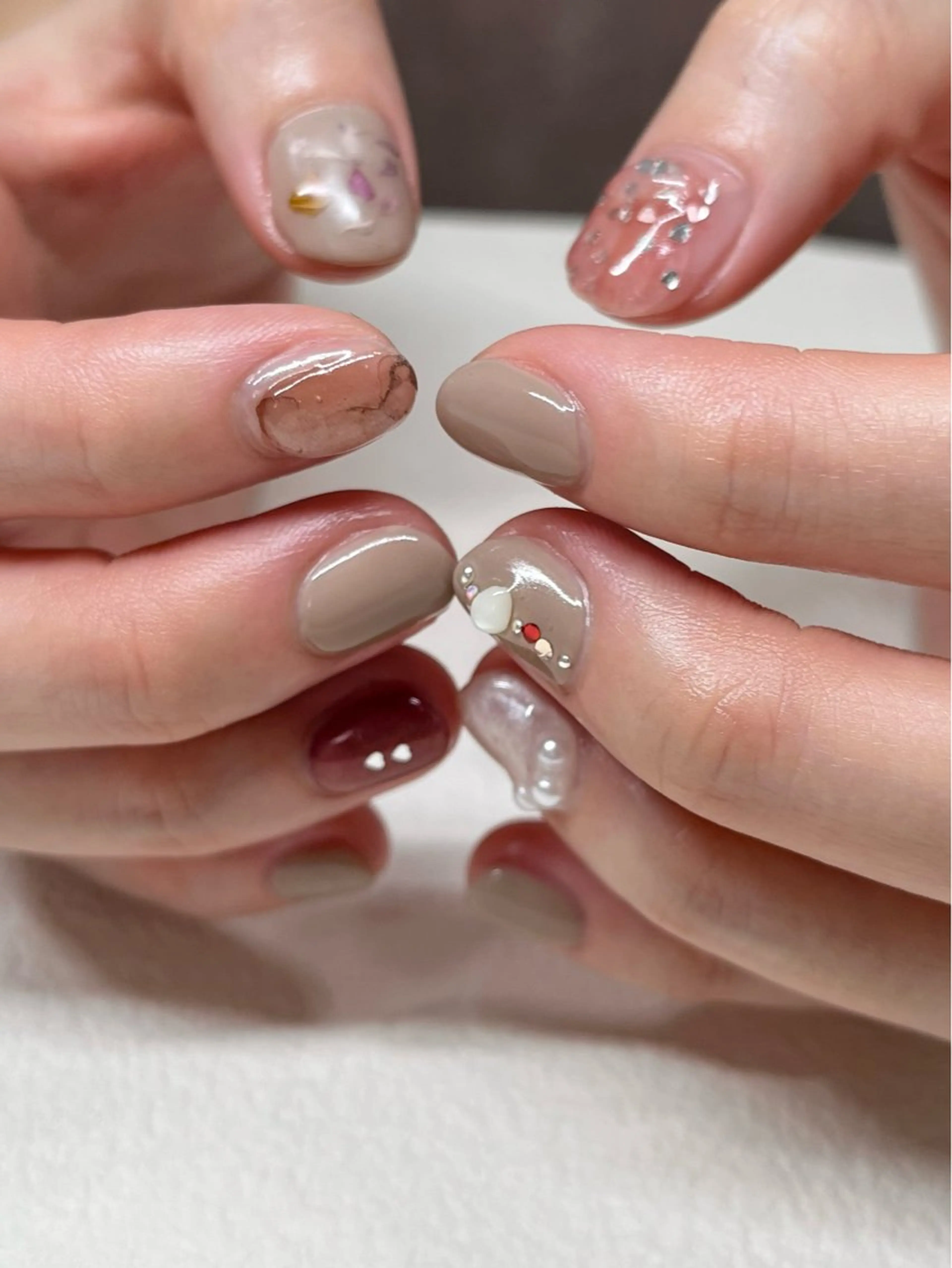 ネイル アートネイル マットネイル 春ネイル HUU.所属・HUU. riko 二俣川のネイルデザイン