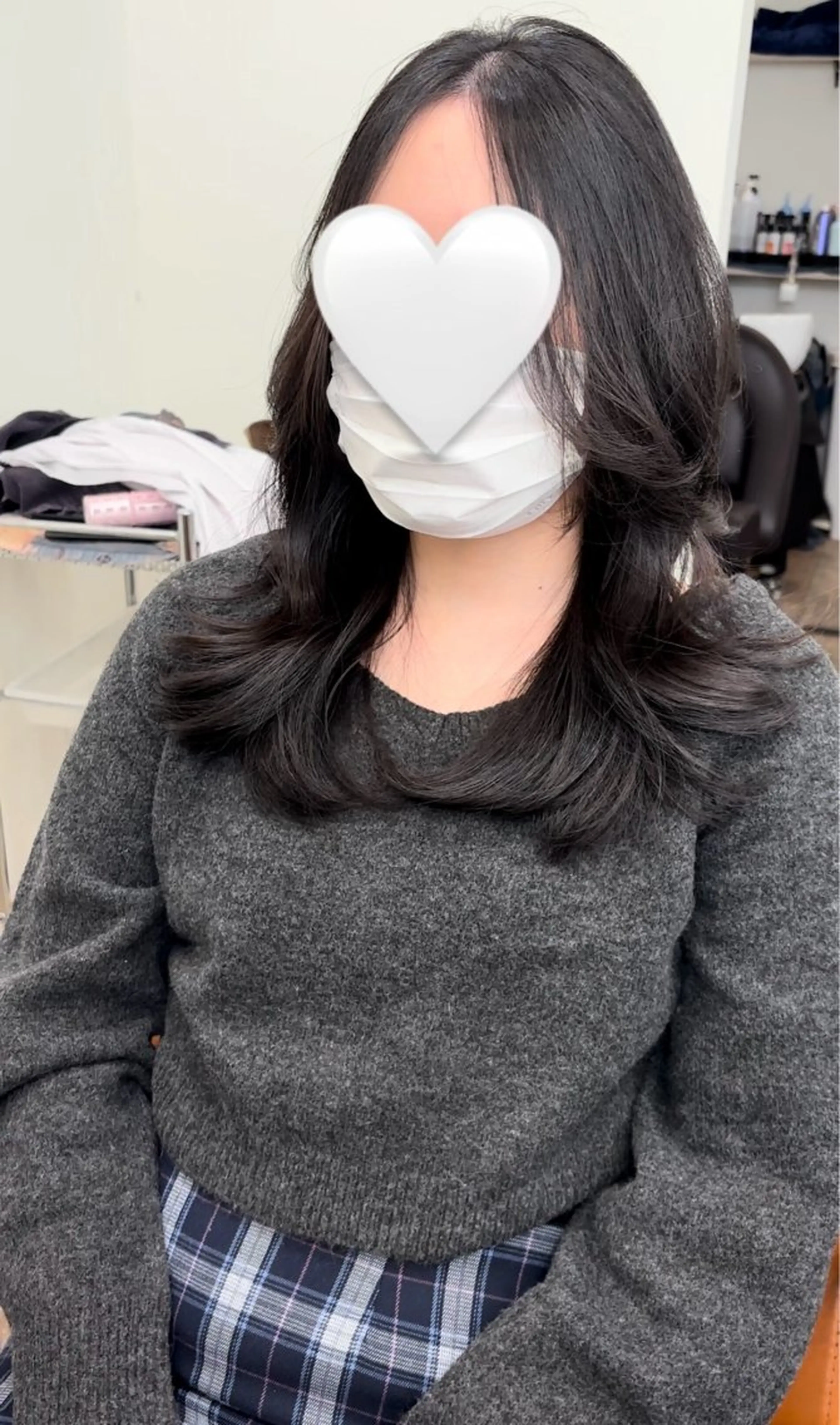 セミロング レイヤーカット カット トリートメント レイヤーカット/韓国 ヘア/LILICAのヘアスタイル