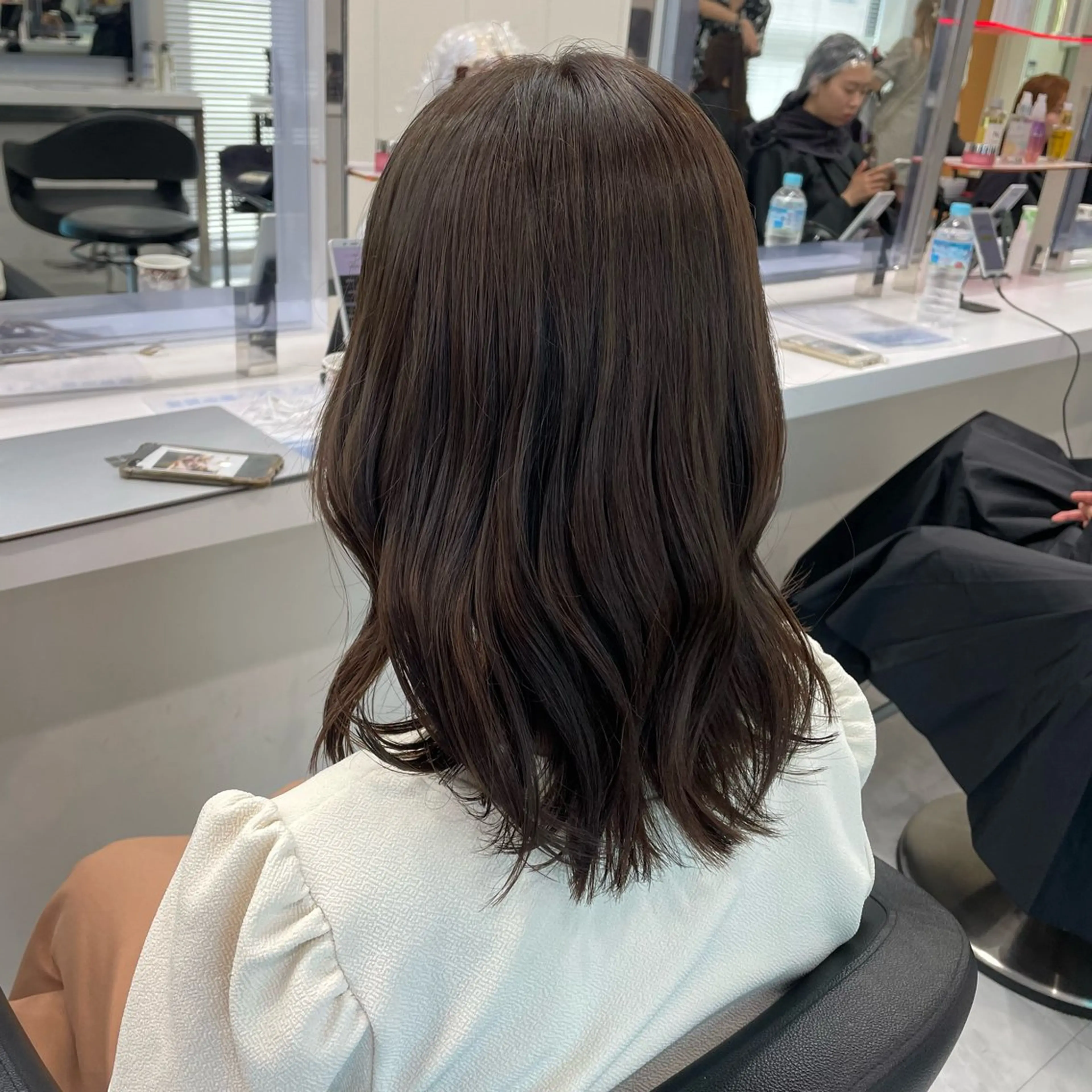ミディアム 大人っぽ上品🤍韓国 レイヤー🤍ふうがのヘアスタイル