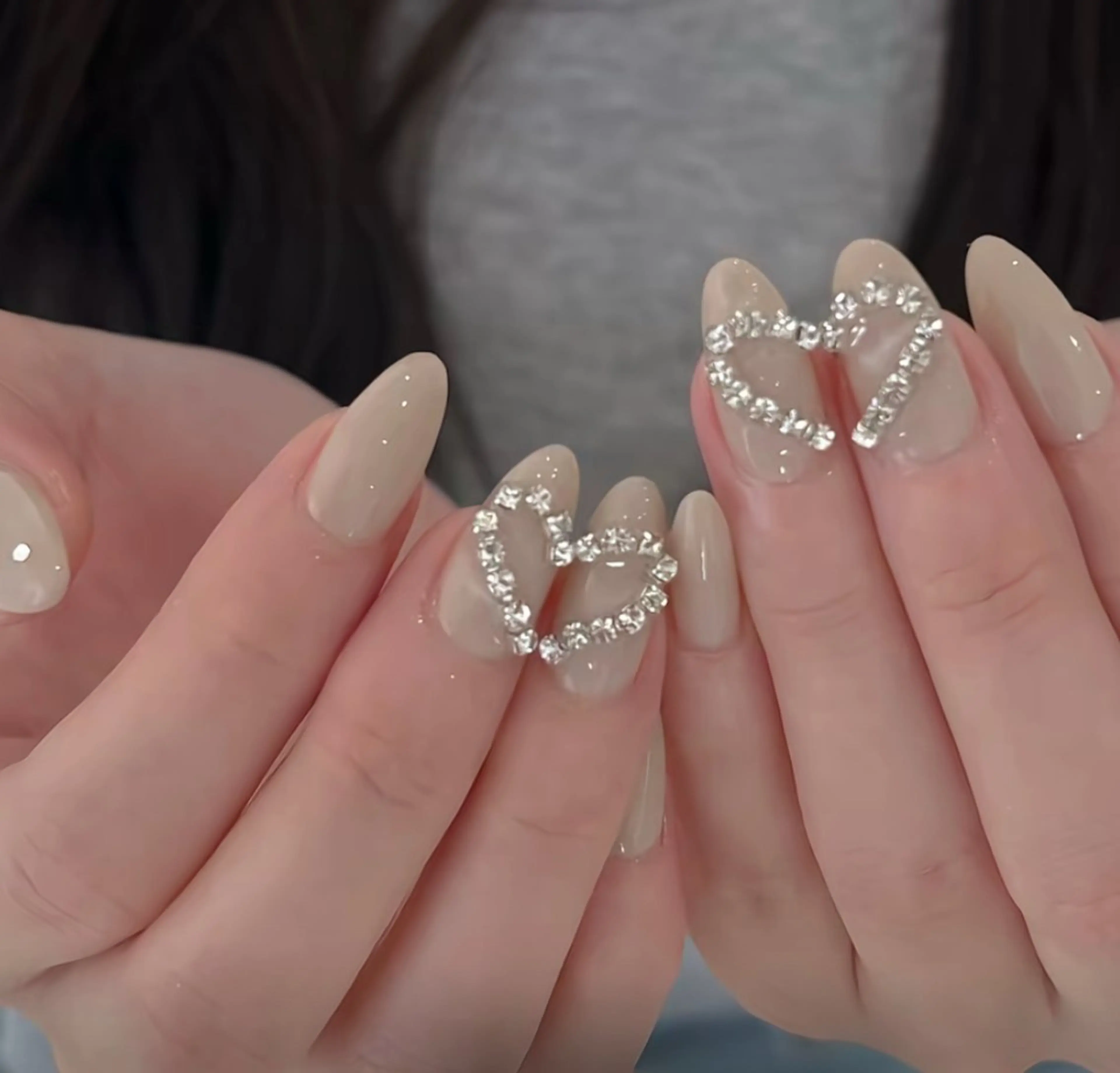 ネイル アートネイル 長さ出し ジェルネイル マグネットネイル ニュアンスネイル Kanao_ CloudyChanのネイルデザイン