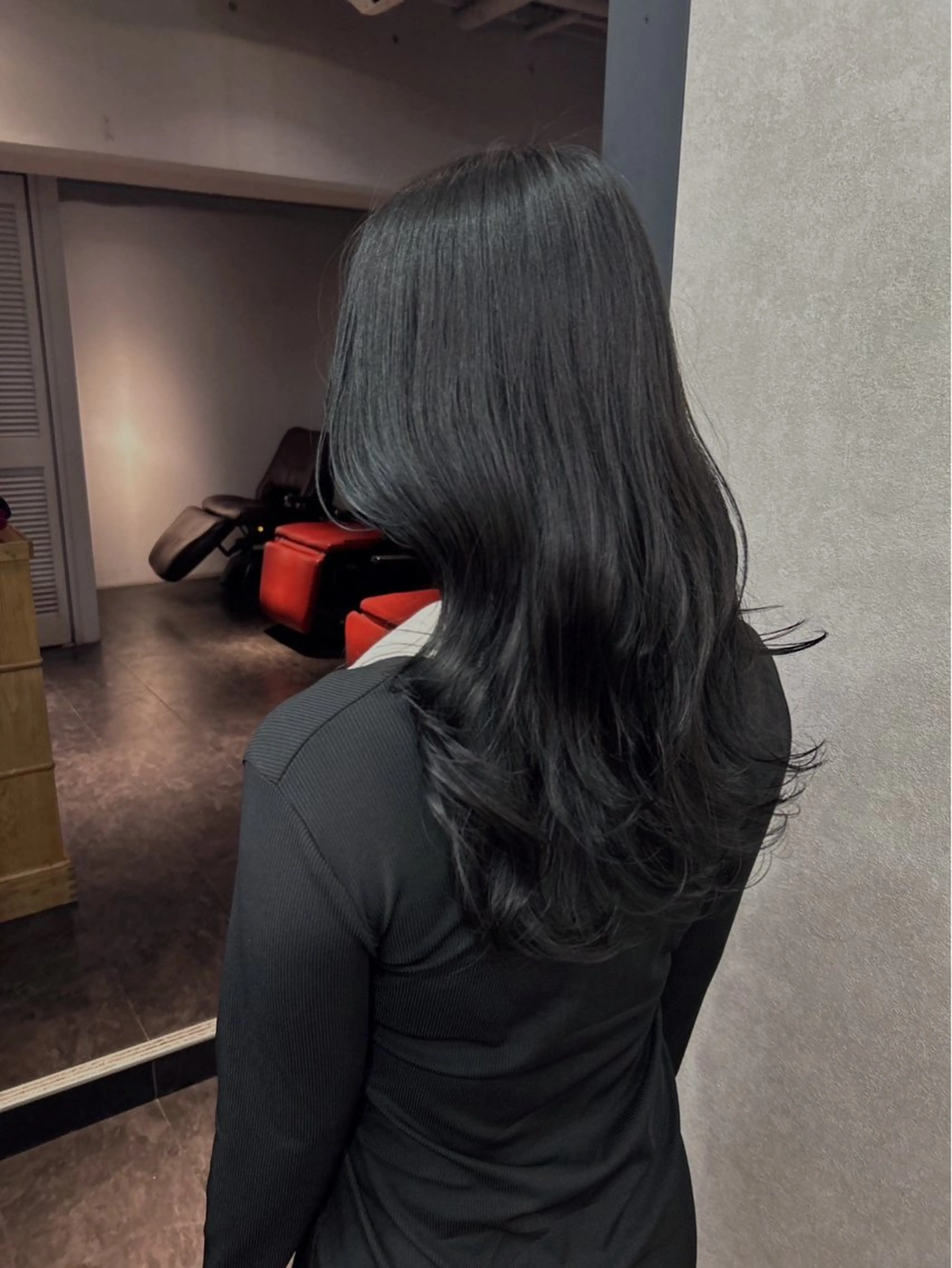 ロング カラー ヘアカラー トリートメント ［極潤］ヒアルロン酸 🫧カラー髪質改善のヘアスタイル