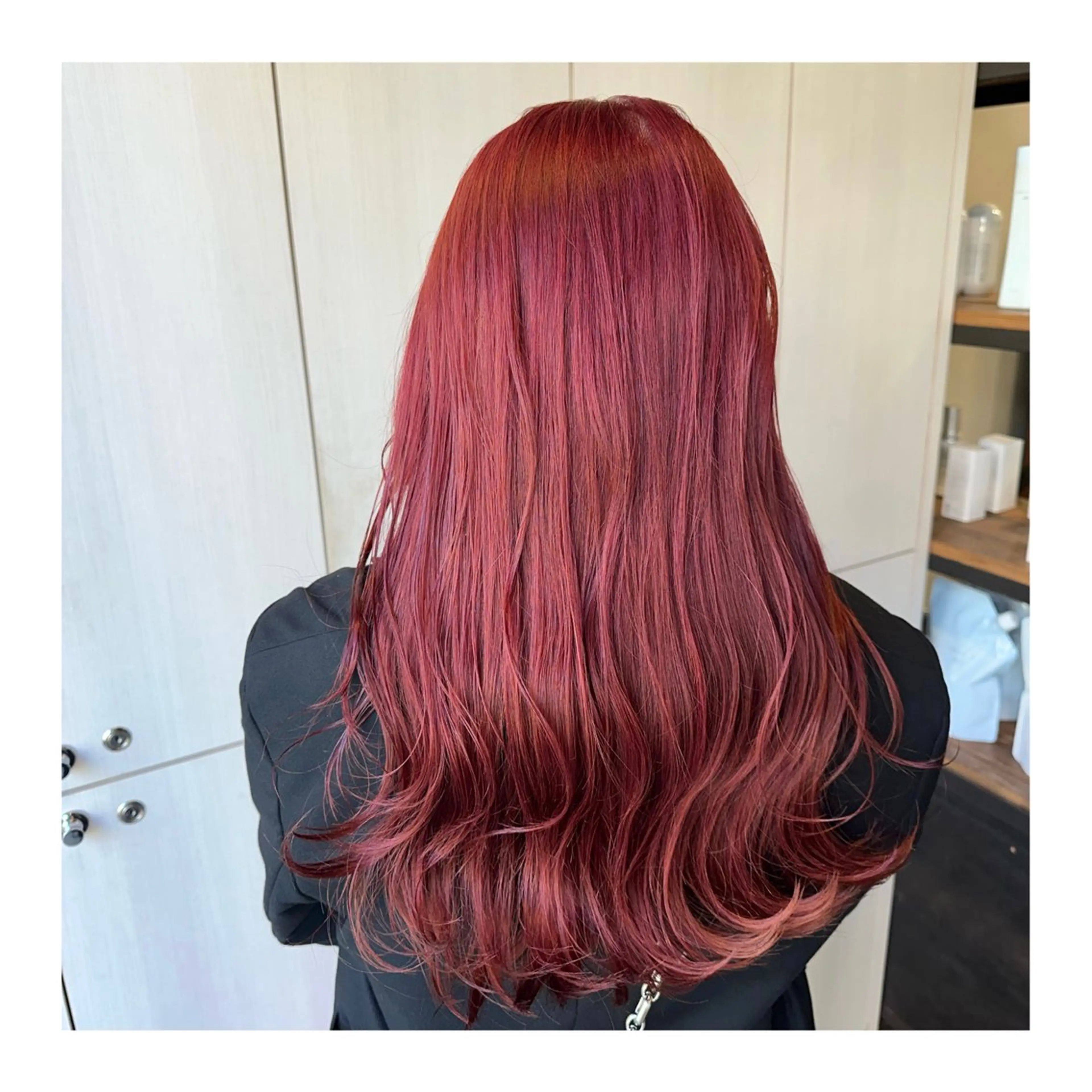 ロング カラー ヘアカラー あべ ゆうかのヘアスタイル