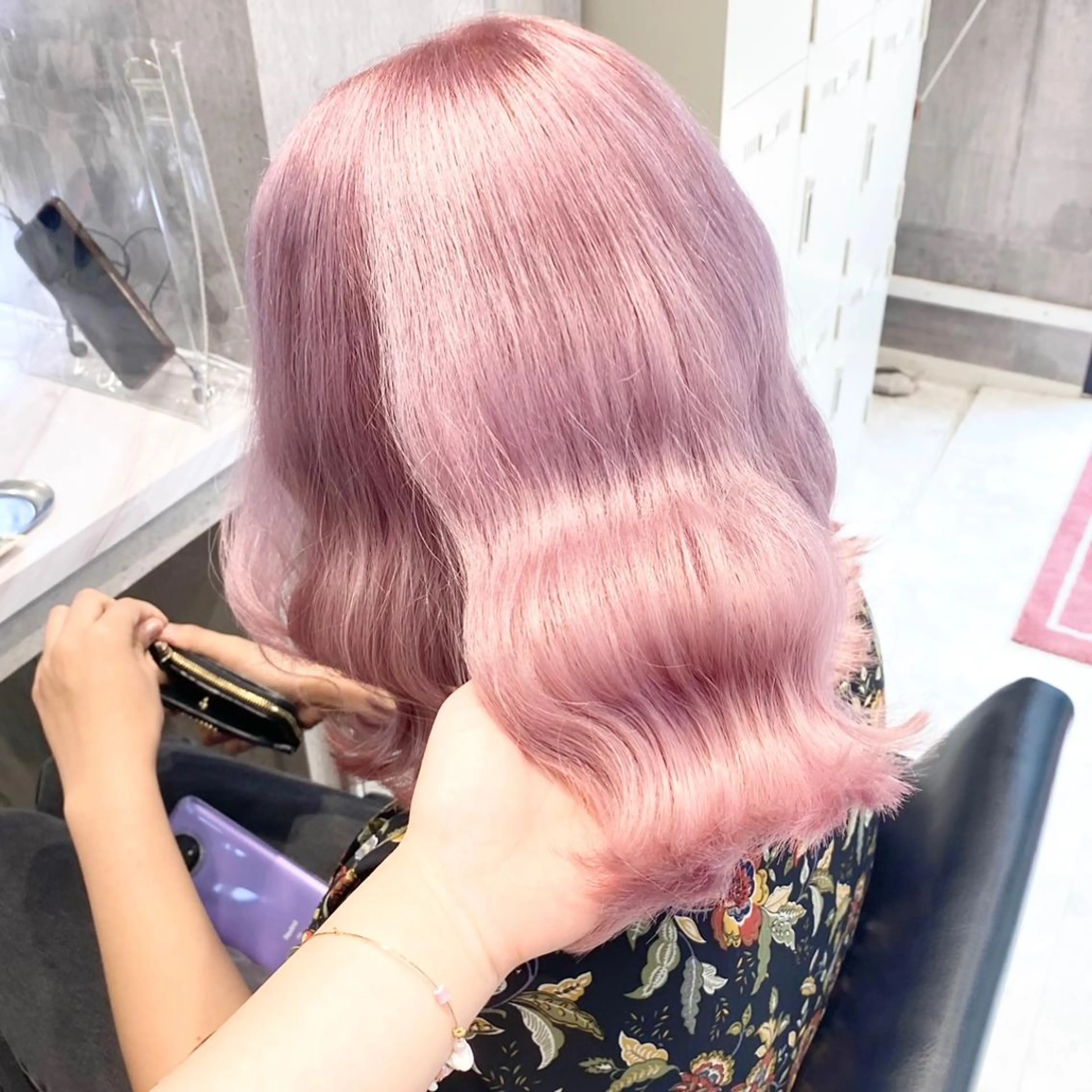 セミロング カラー ヘアアレンジ メンズ キッズ お悩み解決美容師 💐AMIのヘアスタイル