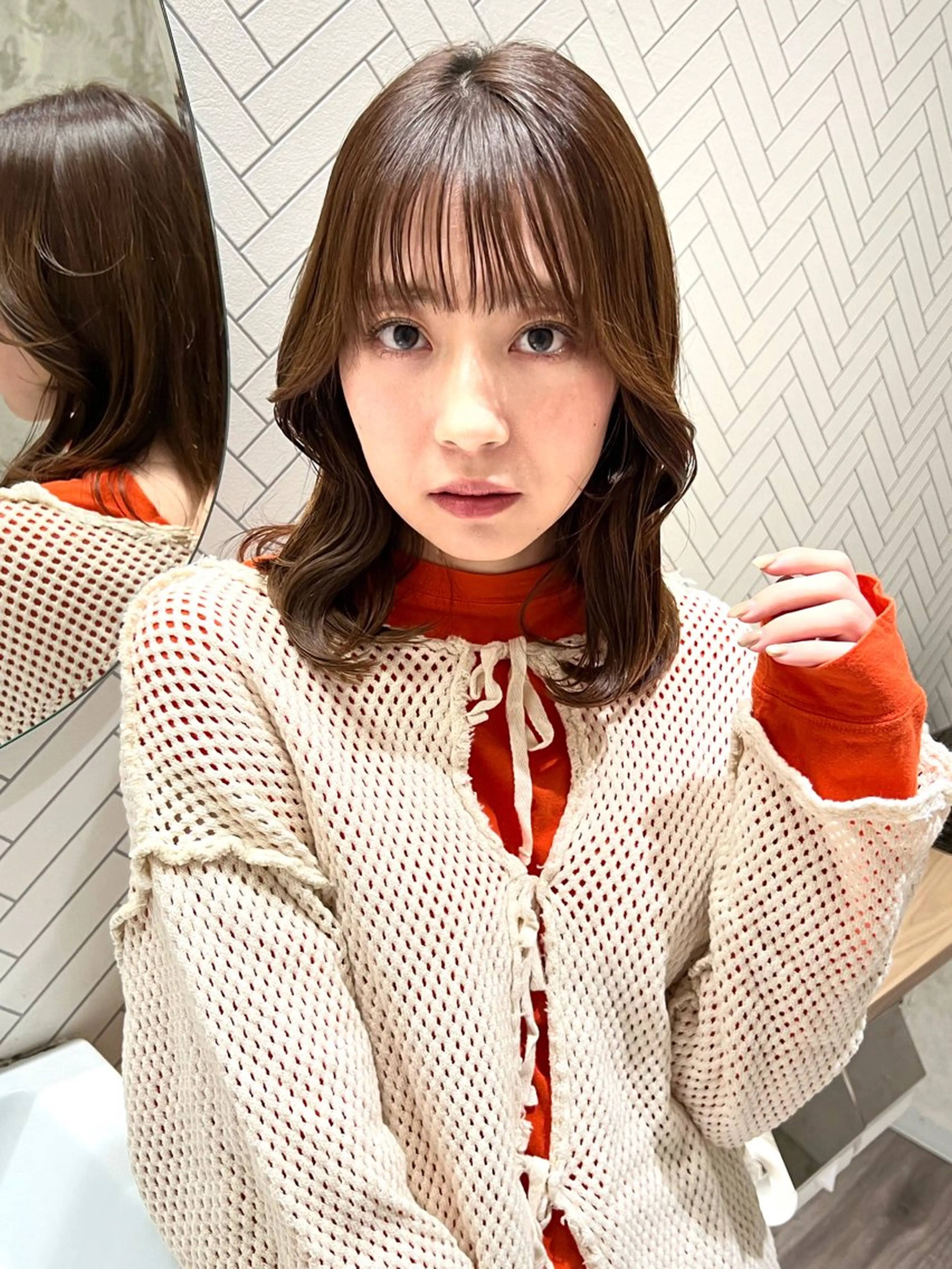 ミディアム 🫧ふじたまゆ🫧 レイヤーカット✂︎のヘアスタイル