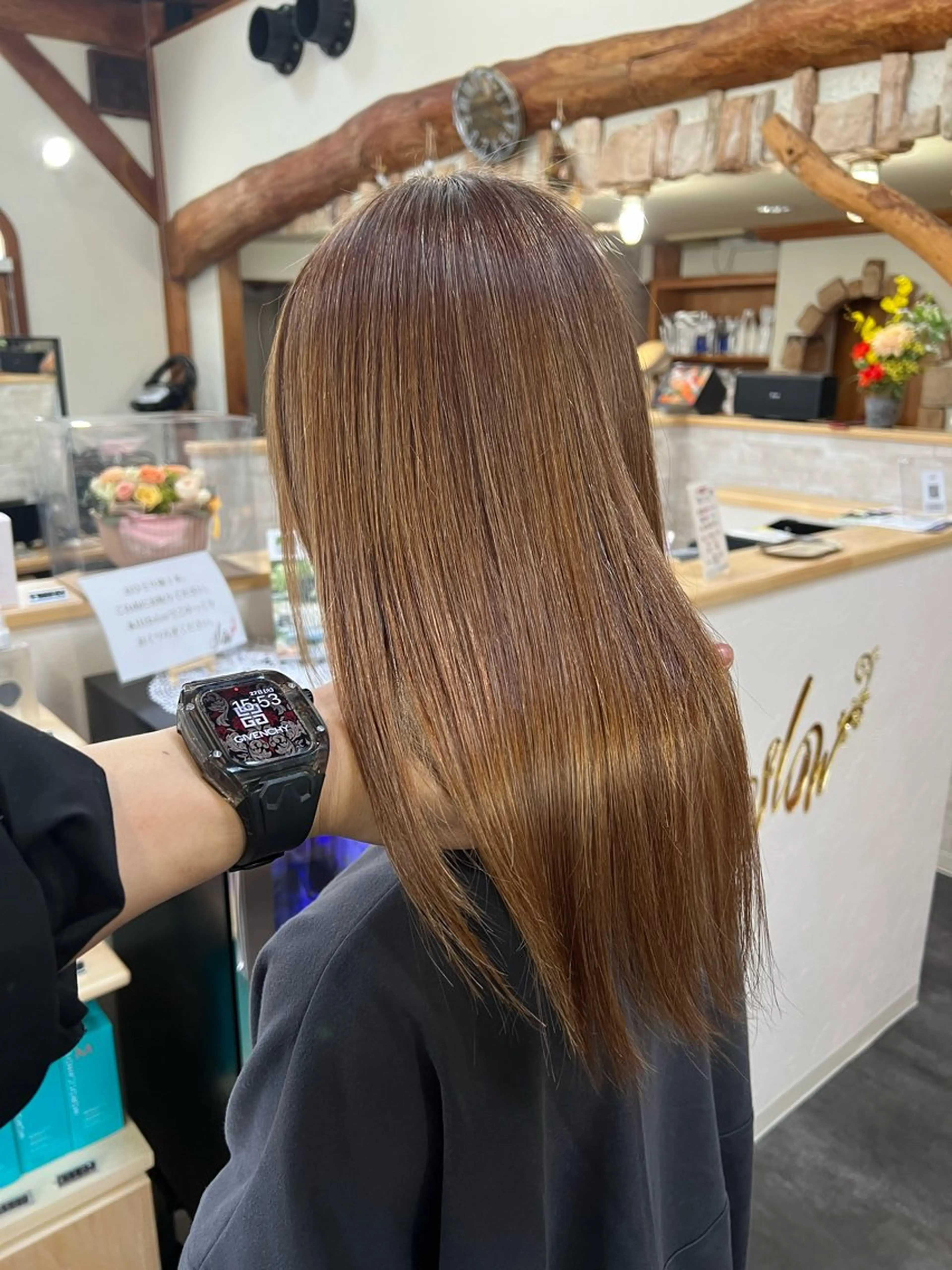 セミロング カット 縮毛矯正 slow所属・名取 純平のヘアスタイル