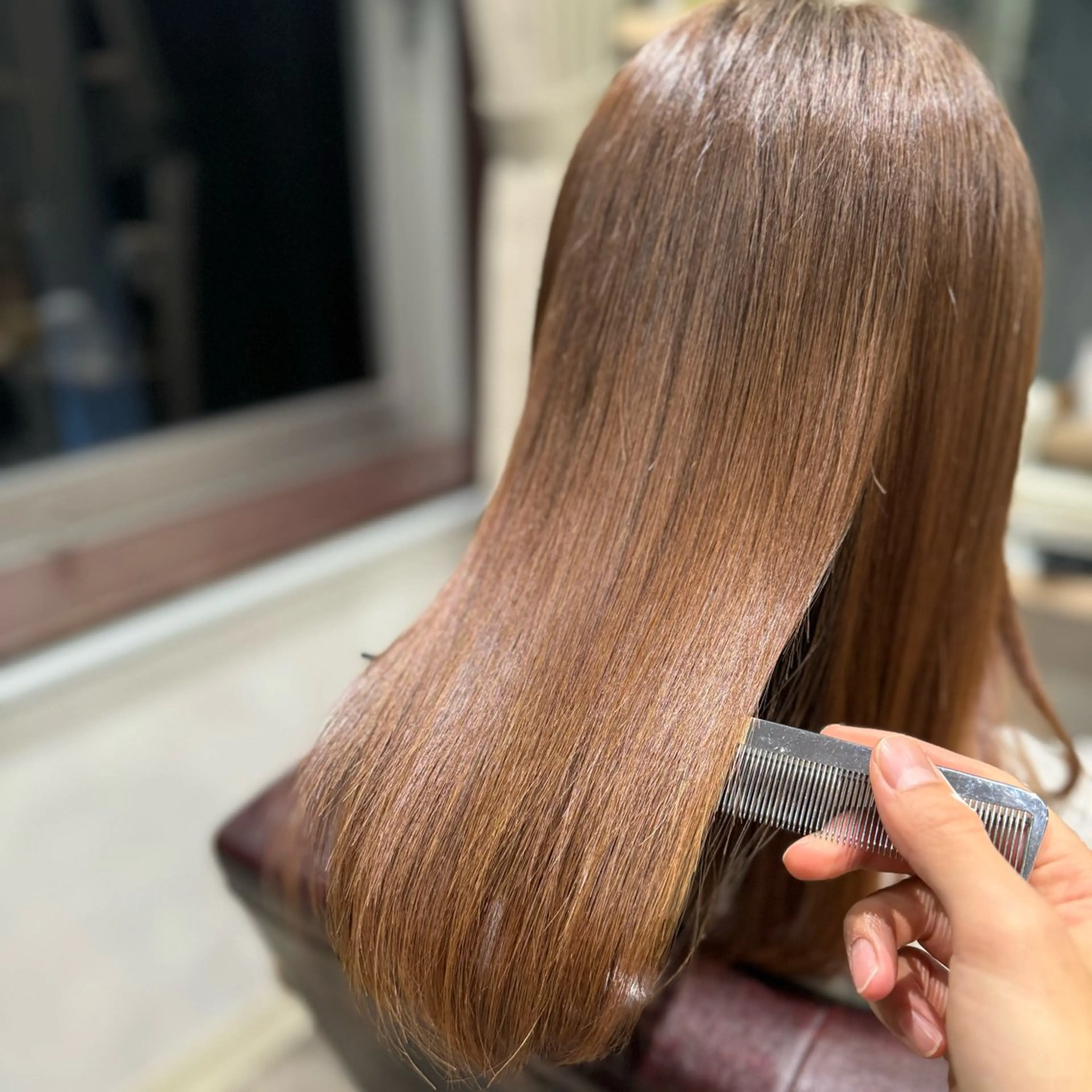 セミロング トリートメント 髪質改善/縮毛矯正 Takahiroのヘアスタイル