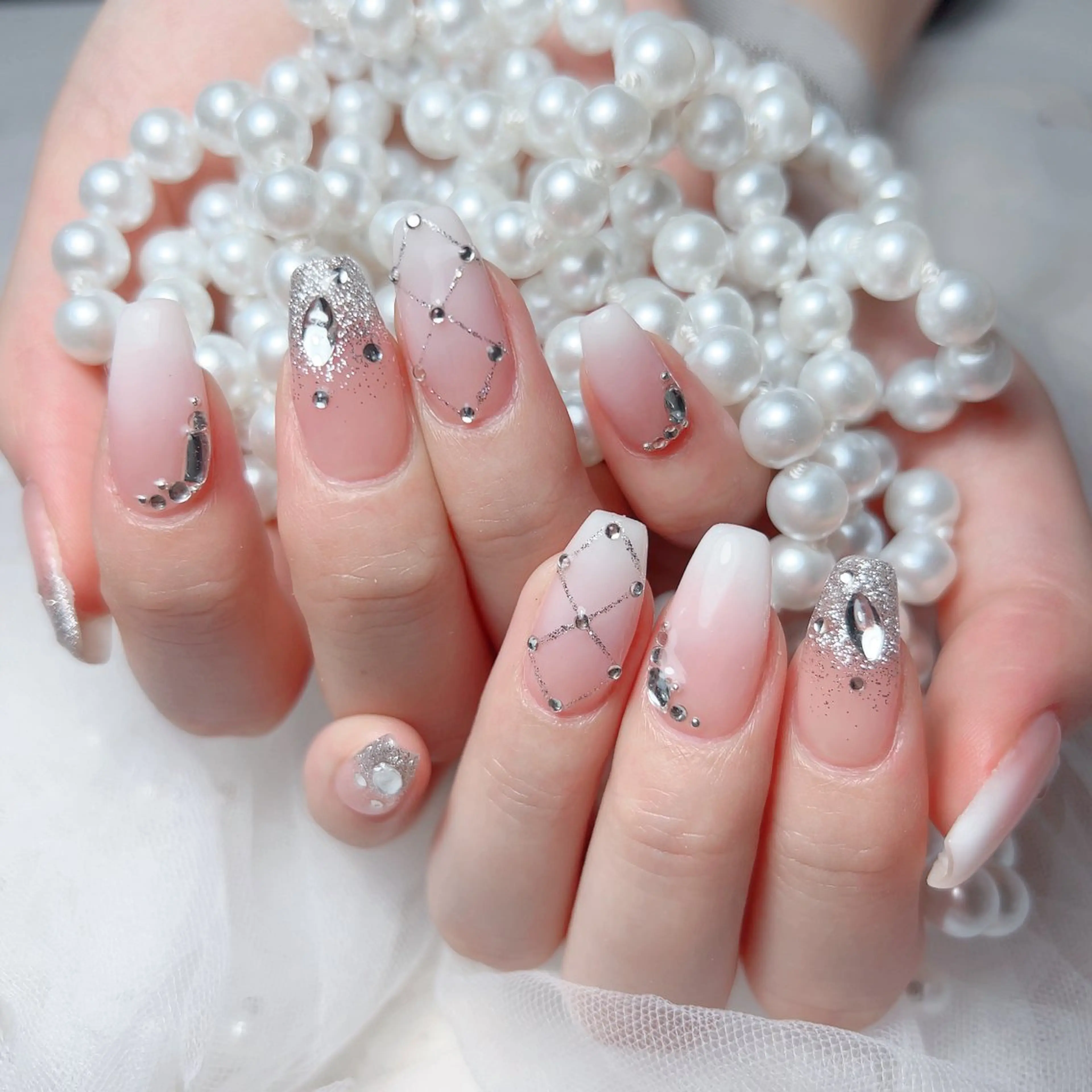 ネイル ハンドネイル M🌷nail 長さだし専門店のネイルデザイン