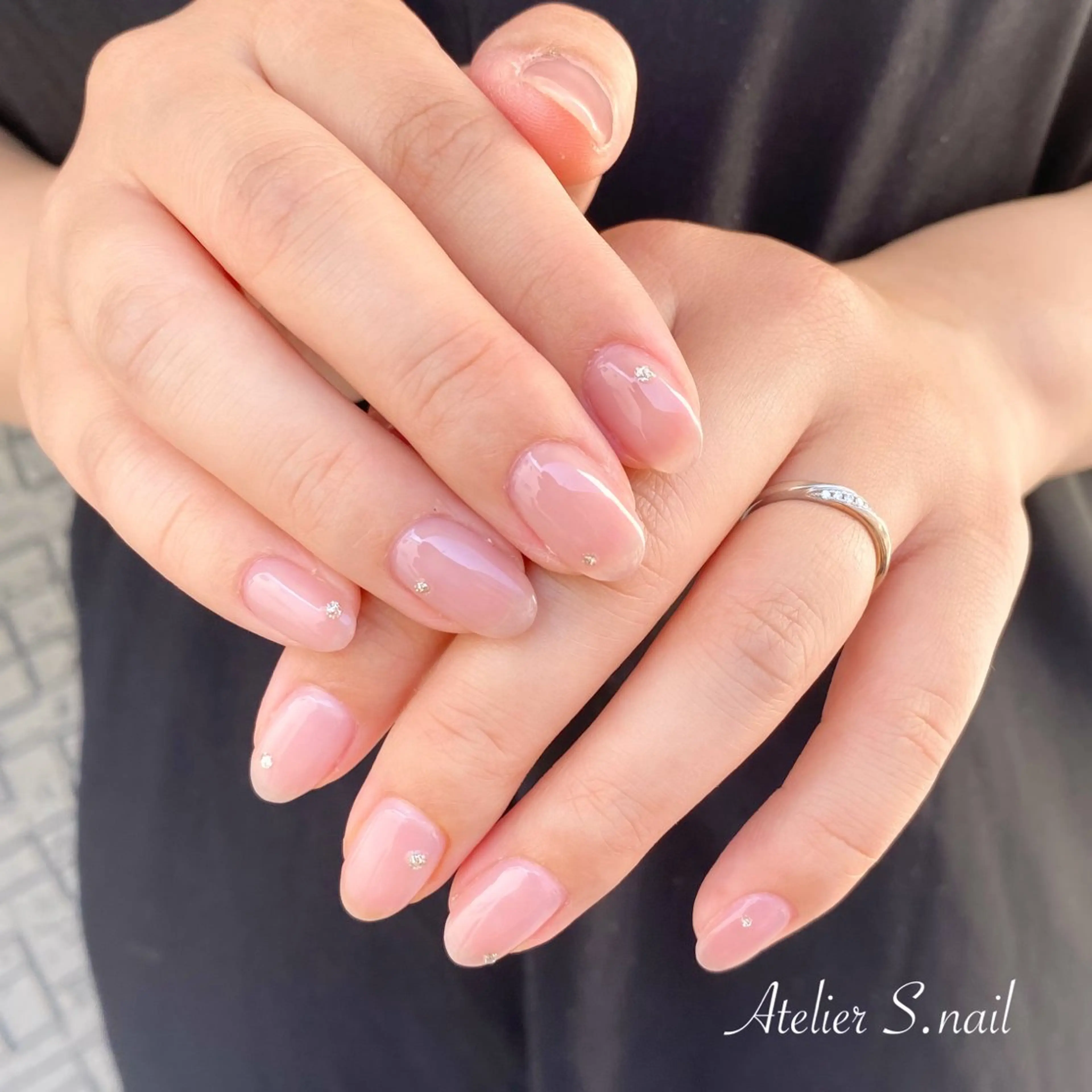 ネイル シンプルネイル Atelier S.nailのネイルデザイン