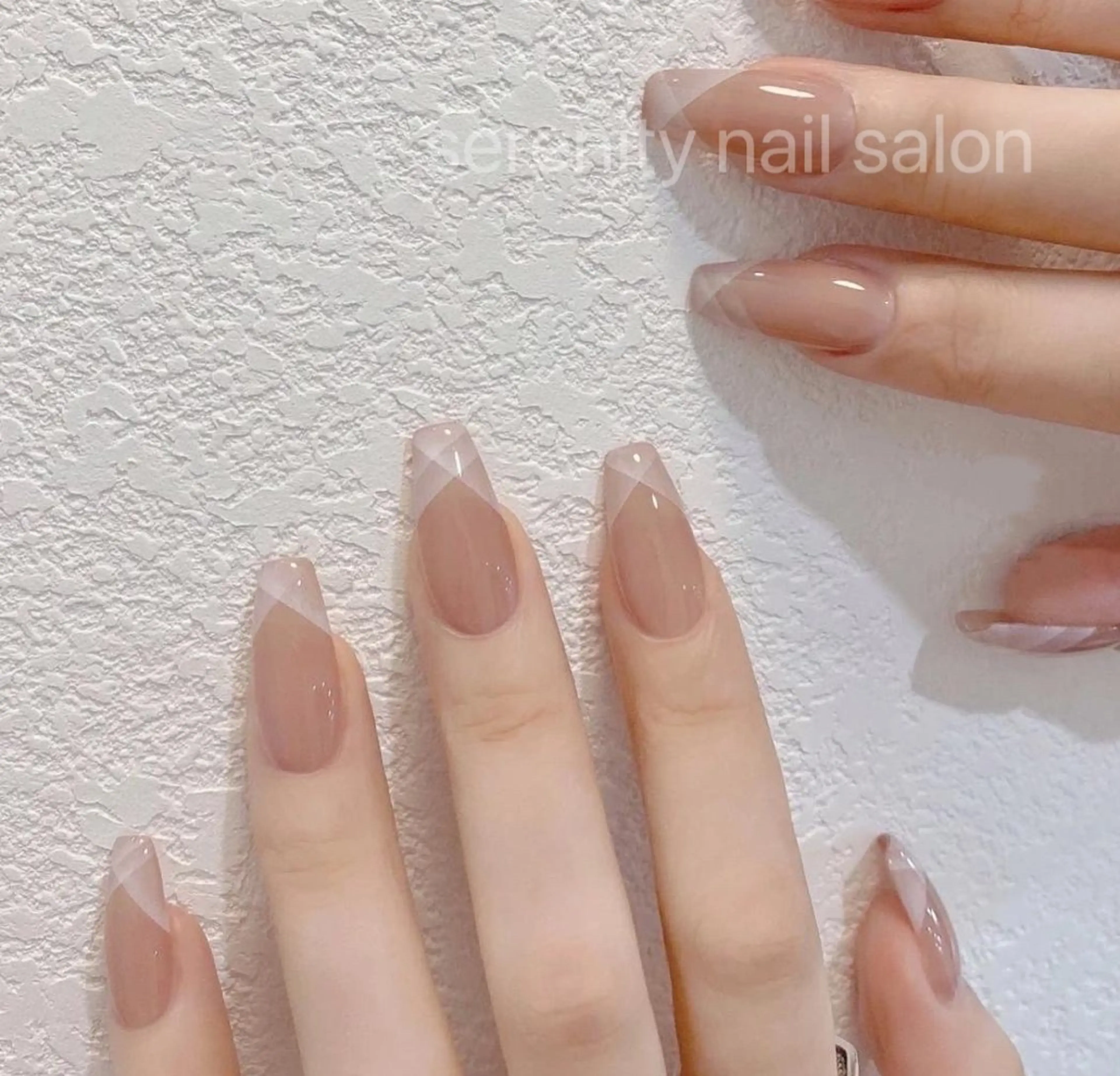 ネイル ハンドネイル ハンドケア ✨Serenity ワンホンネイルのネイルデザイン