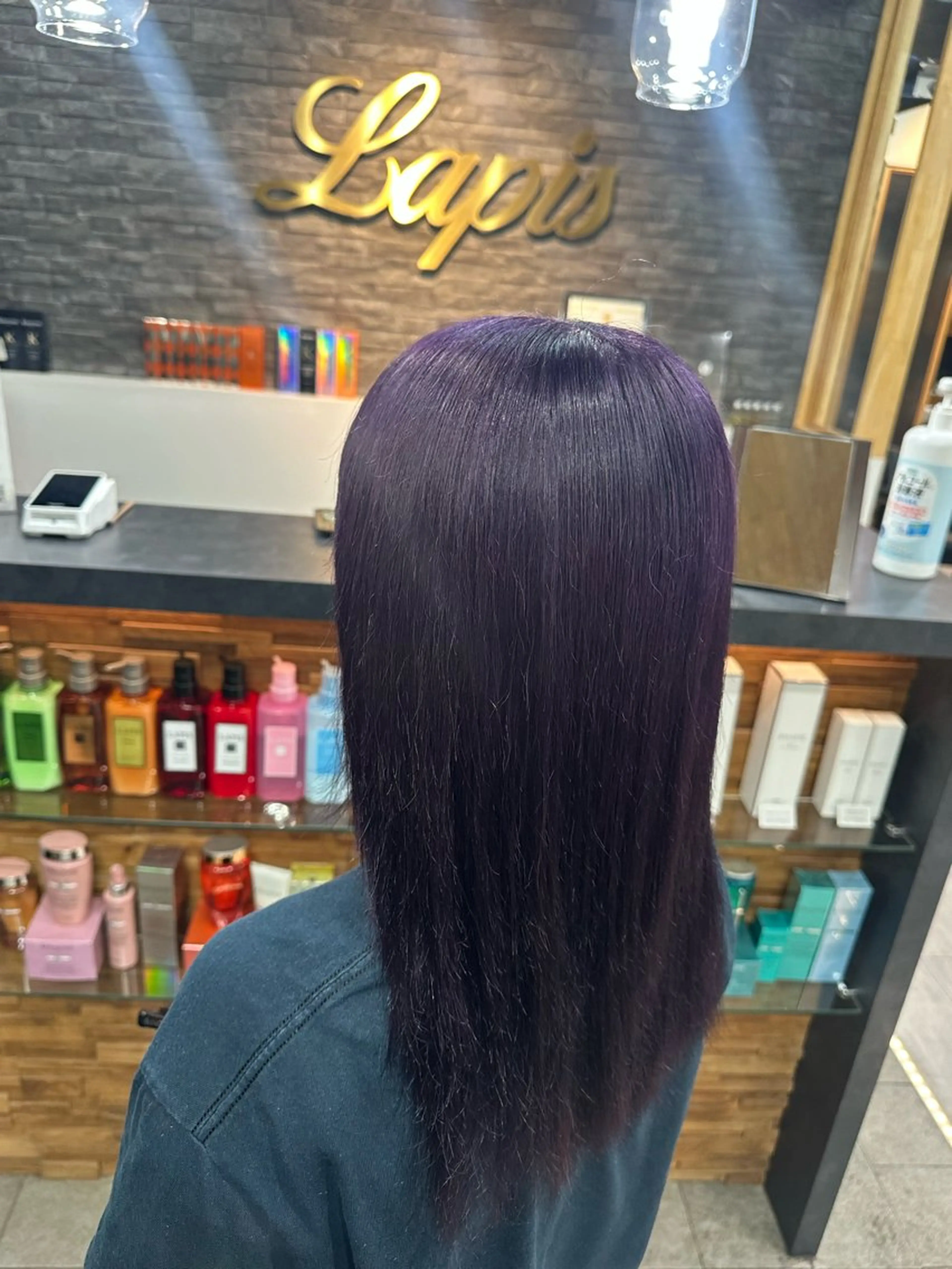 セミロング ヘアカラー 横浜lapis amaneのヘアスタイル