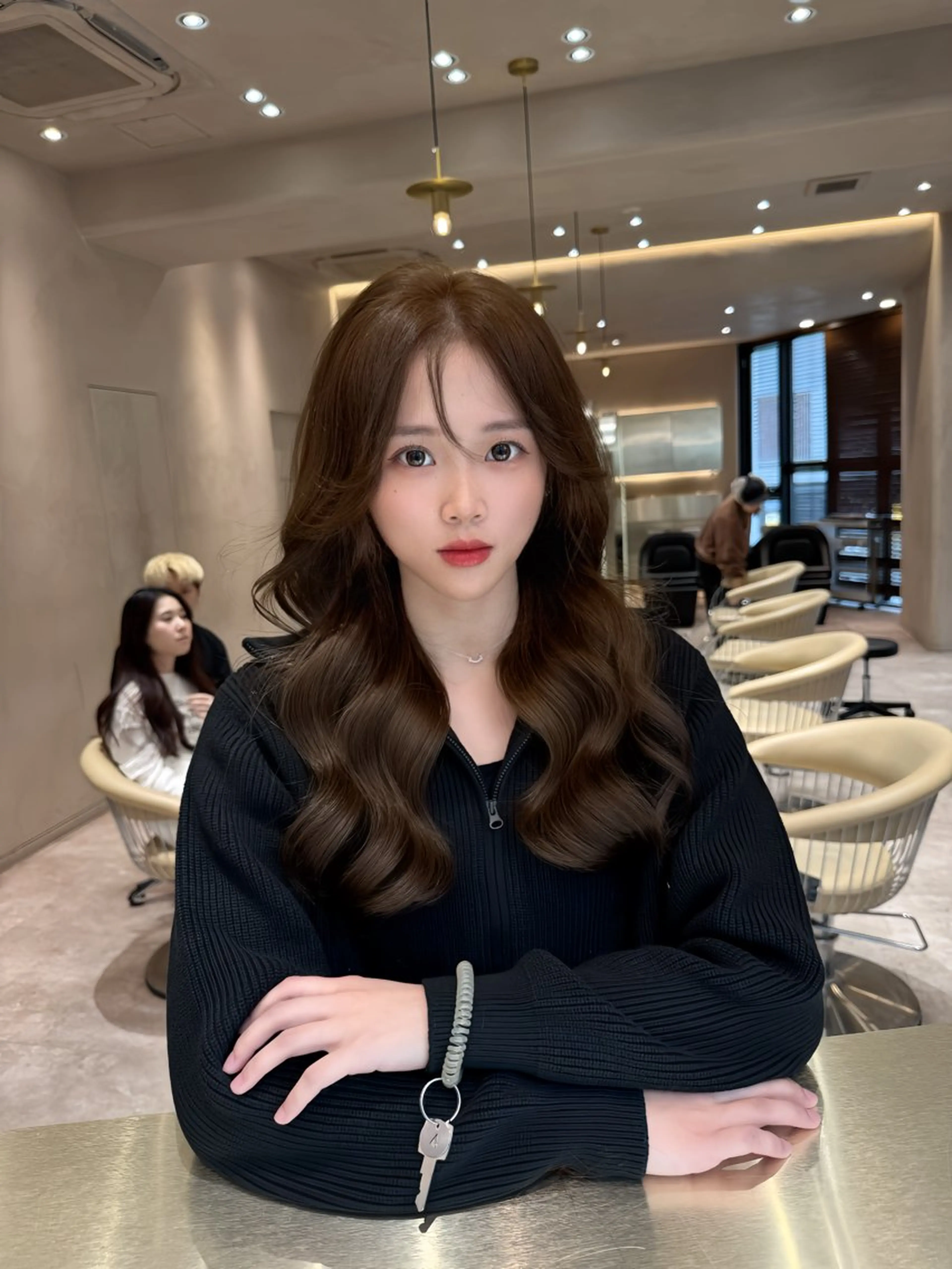 セミロング カット ヘアカラー トリートメント 韓国ヘア/ベージュ カラー/髪質改善/涼のヘアスタイル