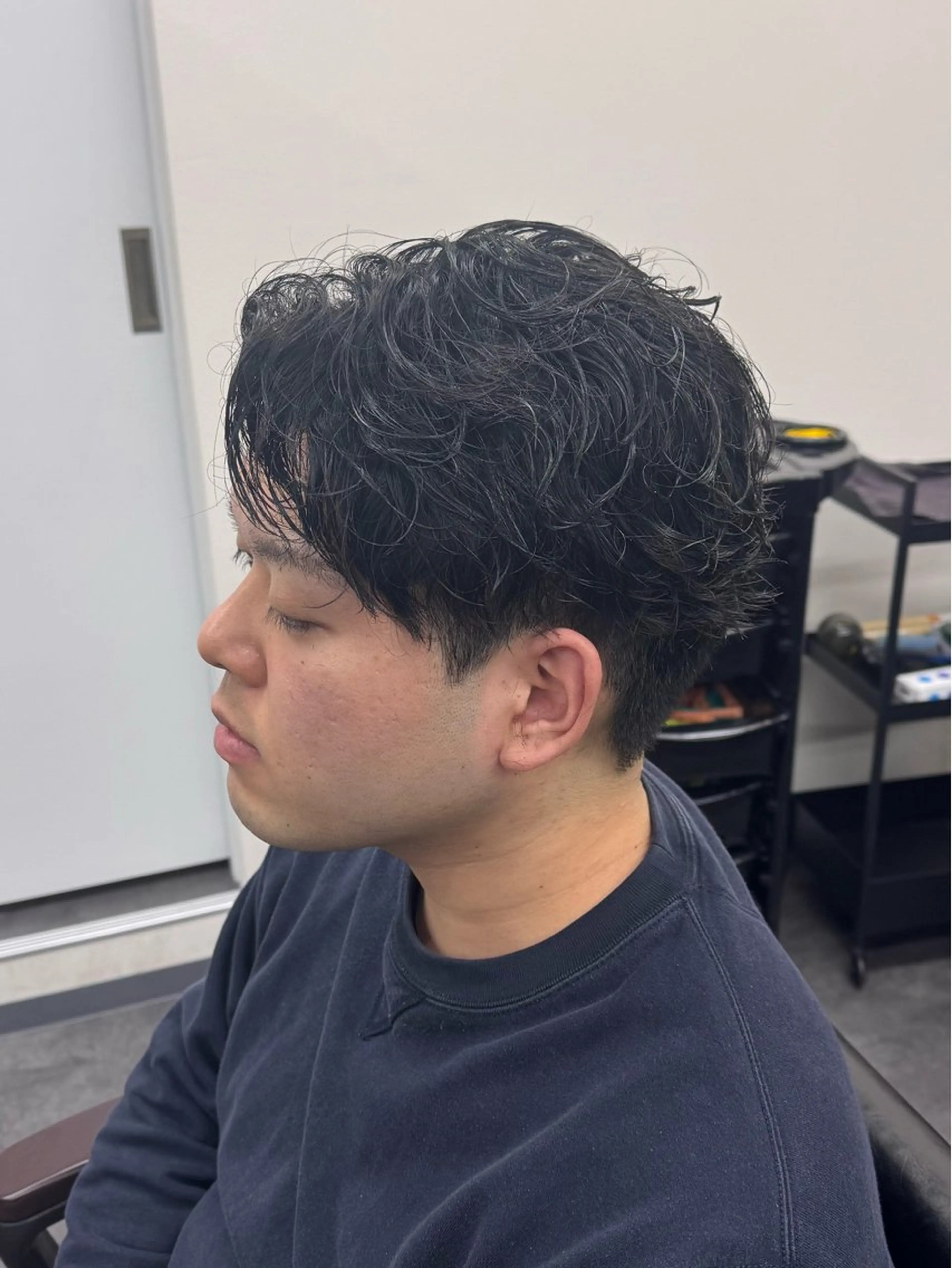 ショート パーマ メンズ メンズパーマ カット パーマ 柏メンズカットパーマ NO.1タイチのヘアスタイル