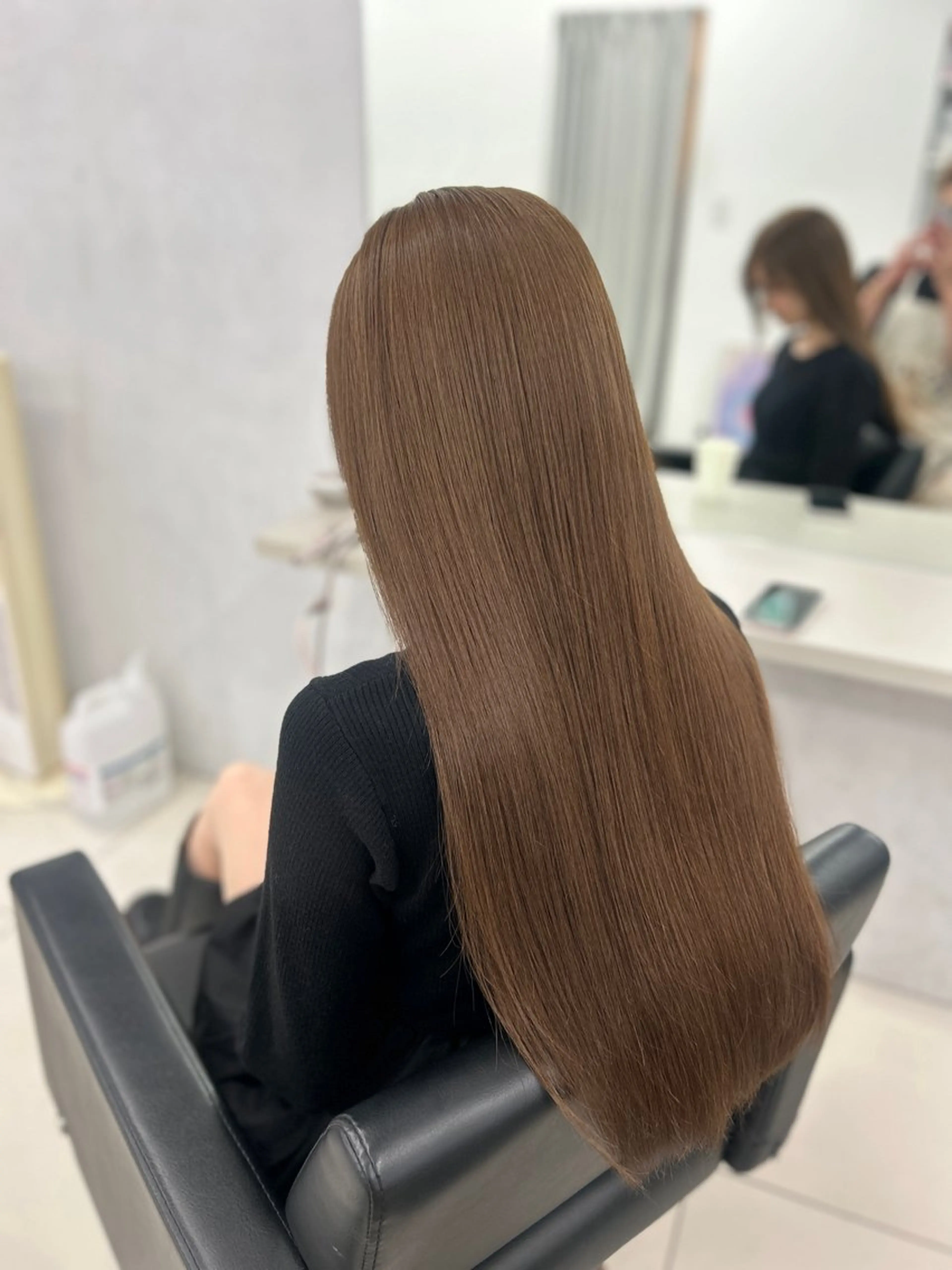 ロング カラー ヘアアレンジ ベージュカラー ブリーチ グレージュ ブリーチなしカラー オリーブベージュ ヘアカラー 【代表】 たき〜のヘアスタイル