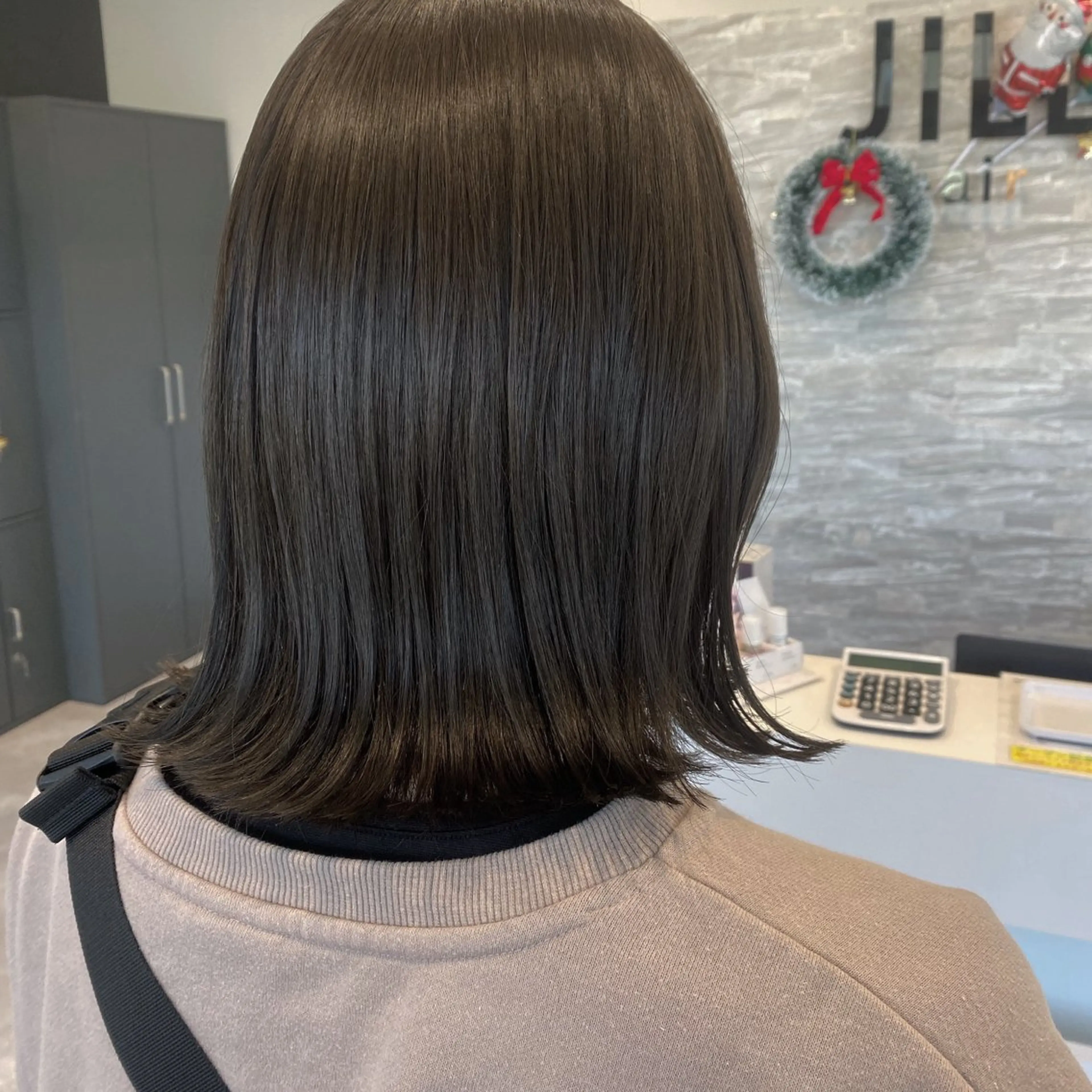 ミディアム カット ヘアカラー トリートメント JILL    hair所属・maki💖 暖色カラーのヘアスタイル