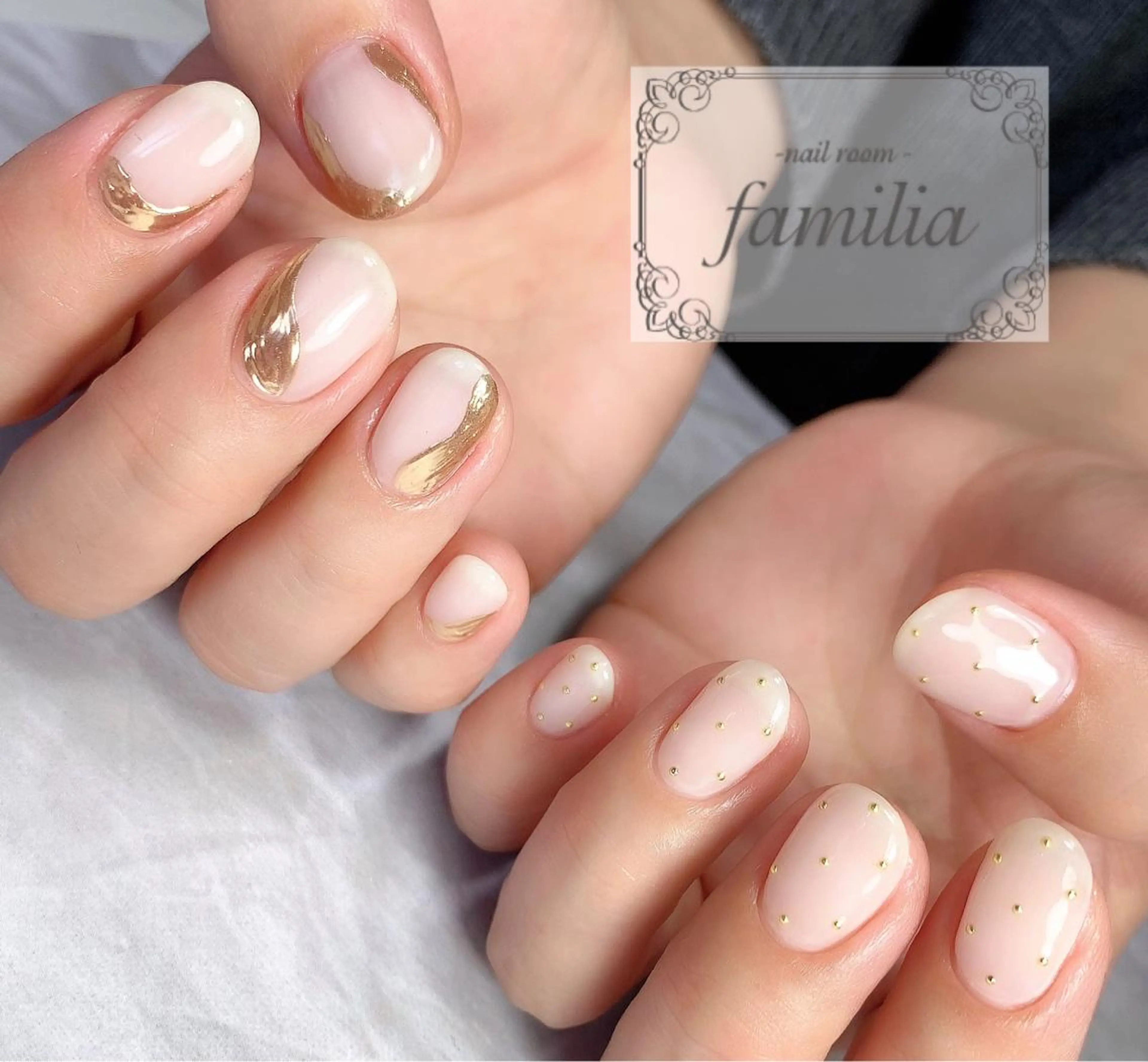 ネイル アートネイル ミラーネイル ハンドネイル -nailroom- familiaのネイルデザイン