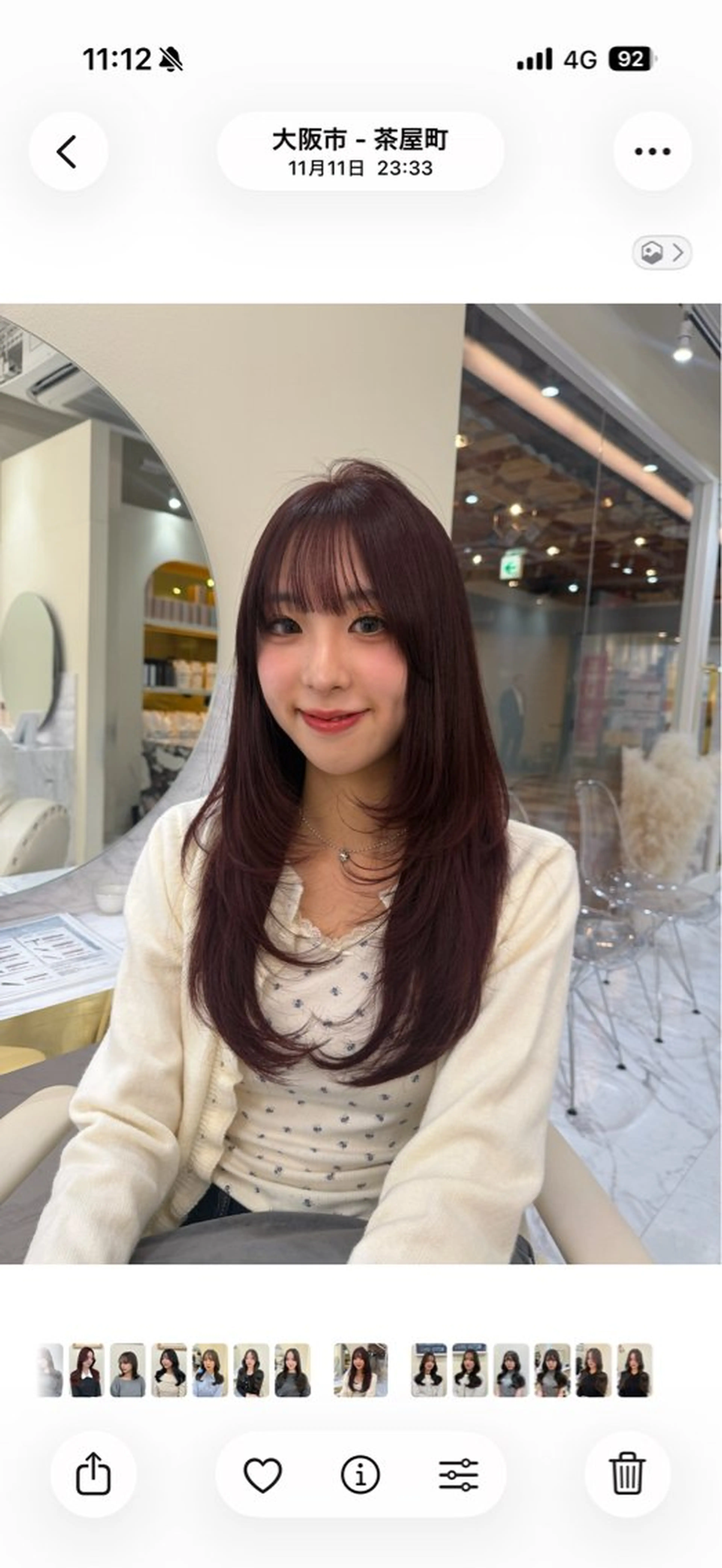 ロング カット ヘアカラー トリートメント 透明感カラー/レイヤ ー/momo🎀のヘアスタイル