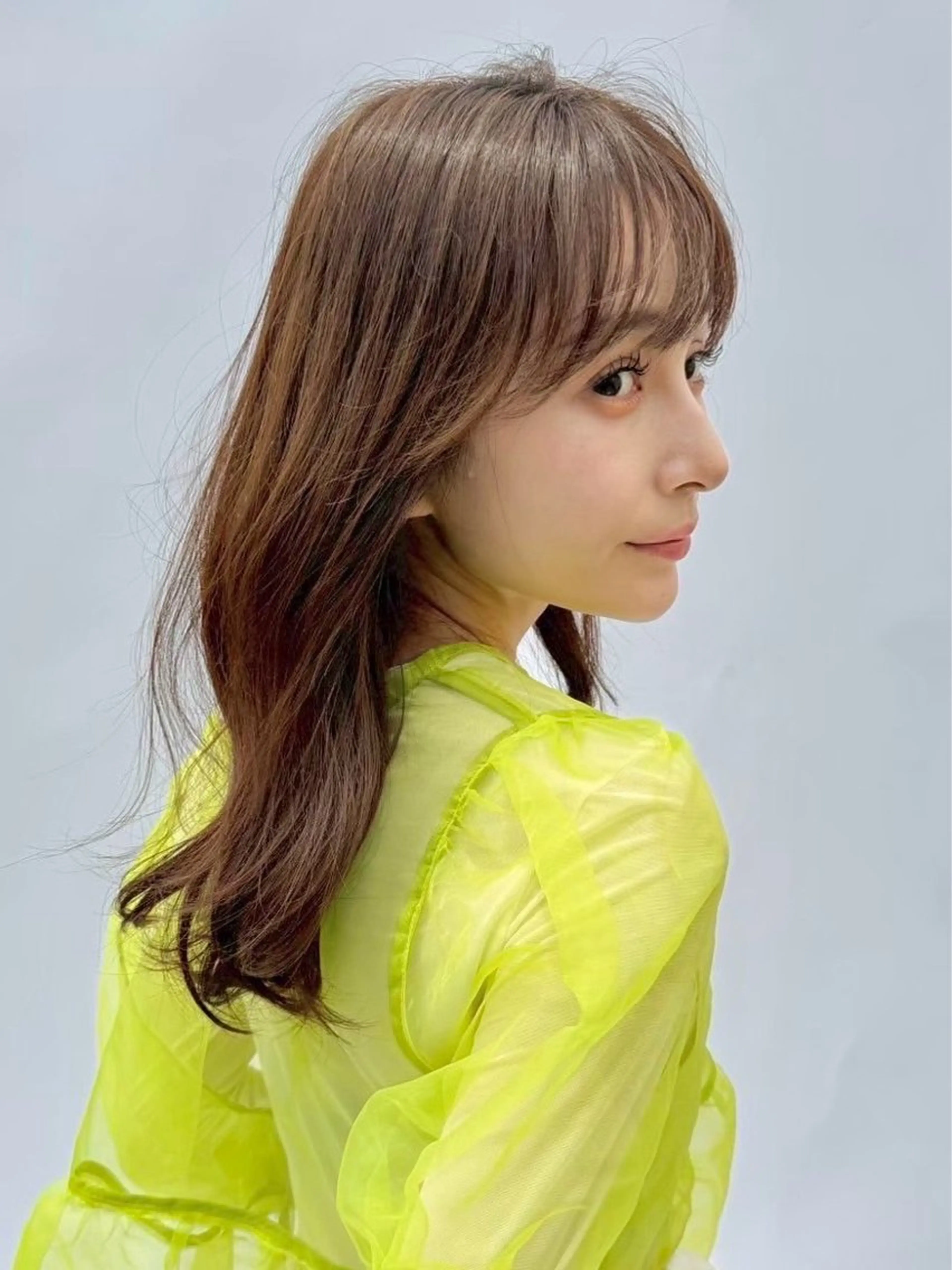 セミロング カット ヘアカラー トリートメント MOND/ Takaneのヘアスタイル