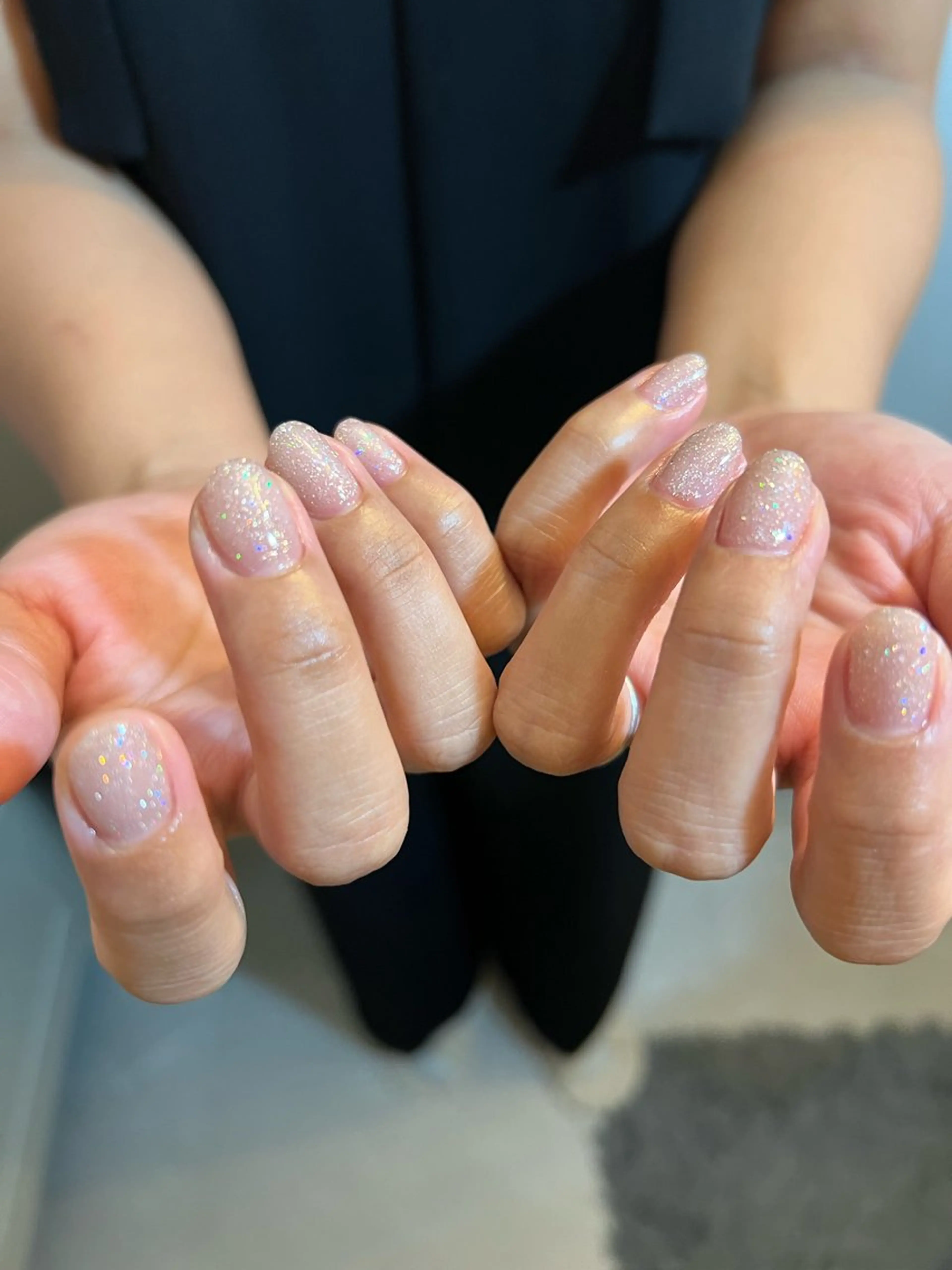 ネイル フラッシュネイル ピンク パープル urun eriのネイルデザイン