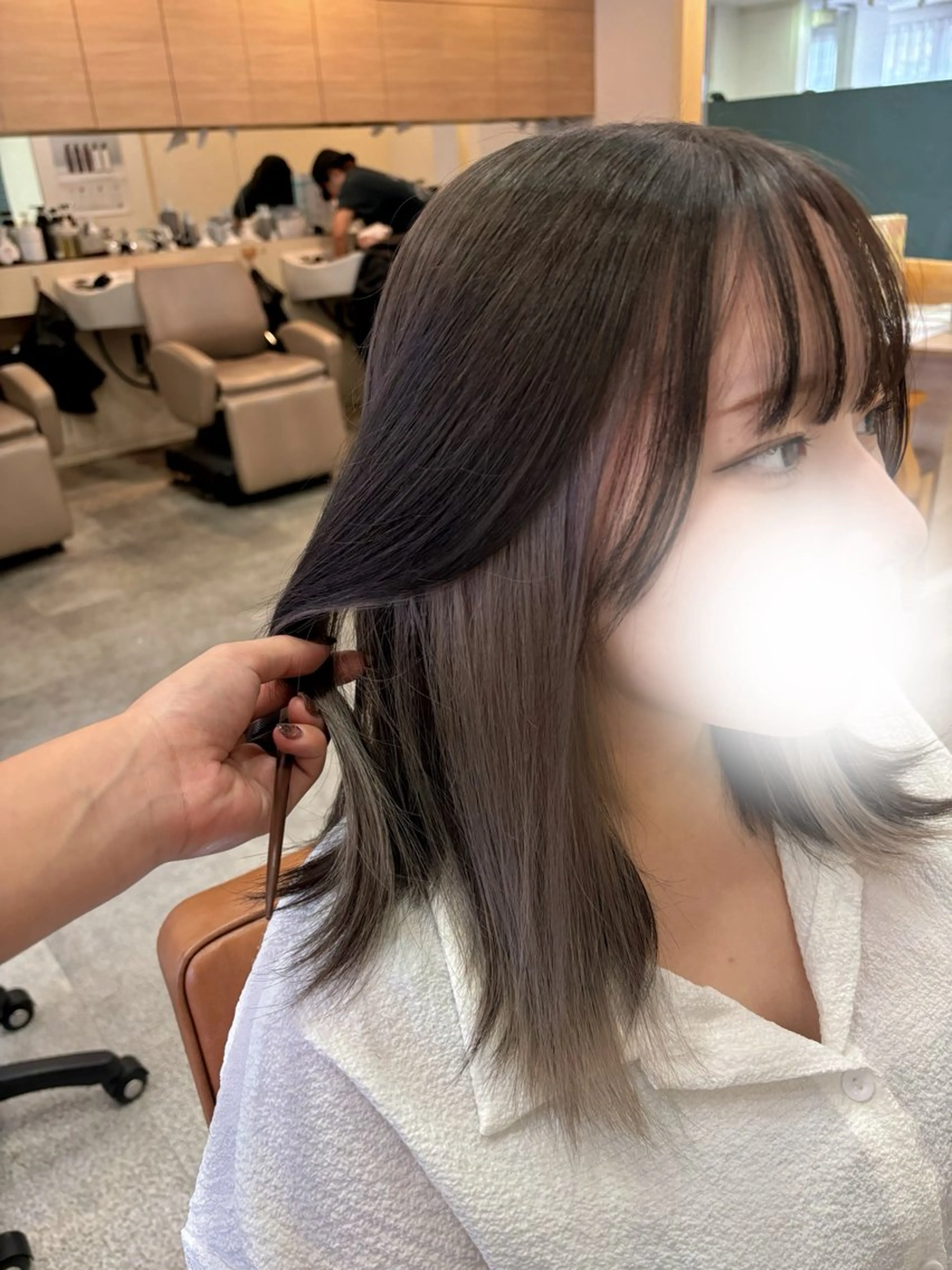 セミロング カラー カット ヘアカラー トリートメント アスカ/ 武庫之荘美容室のヘアスタイル