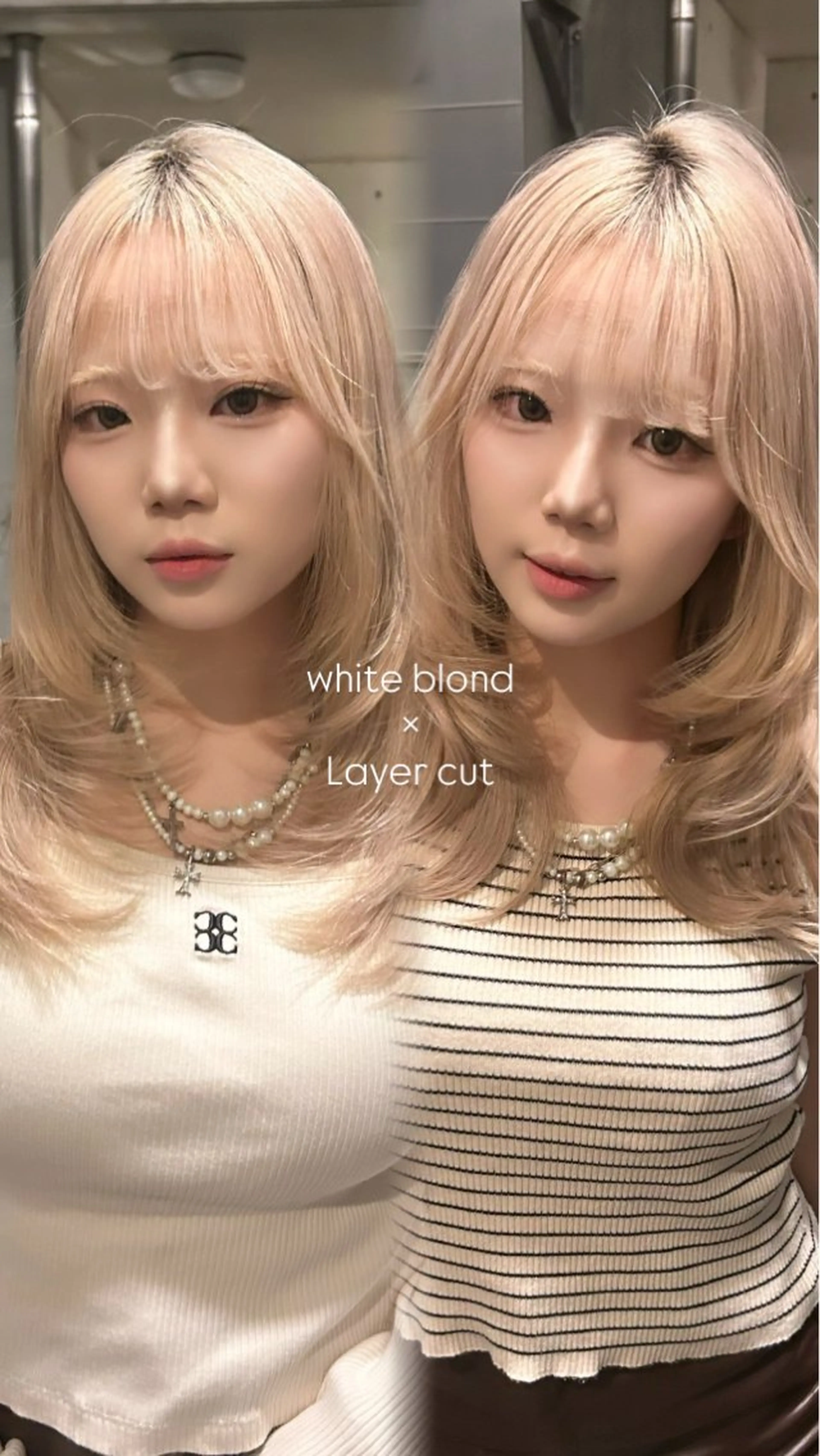 ミディアム カラー ヘアカラー トリートメント ヘアセット ハイトーン🤍韓国 ヘア🇰🇷たくとのヘアスタイル