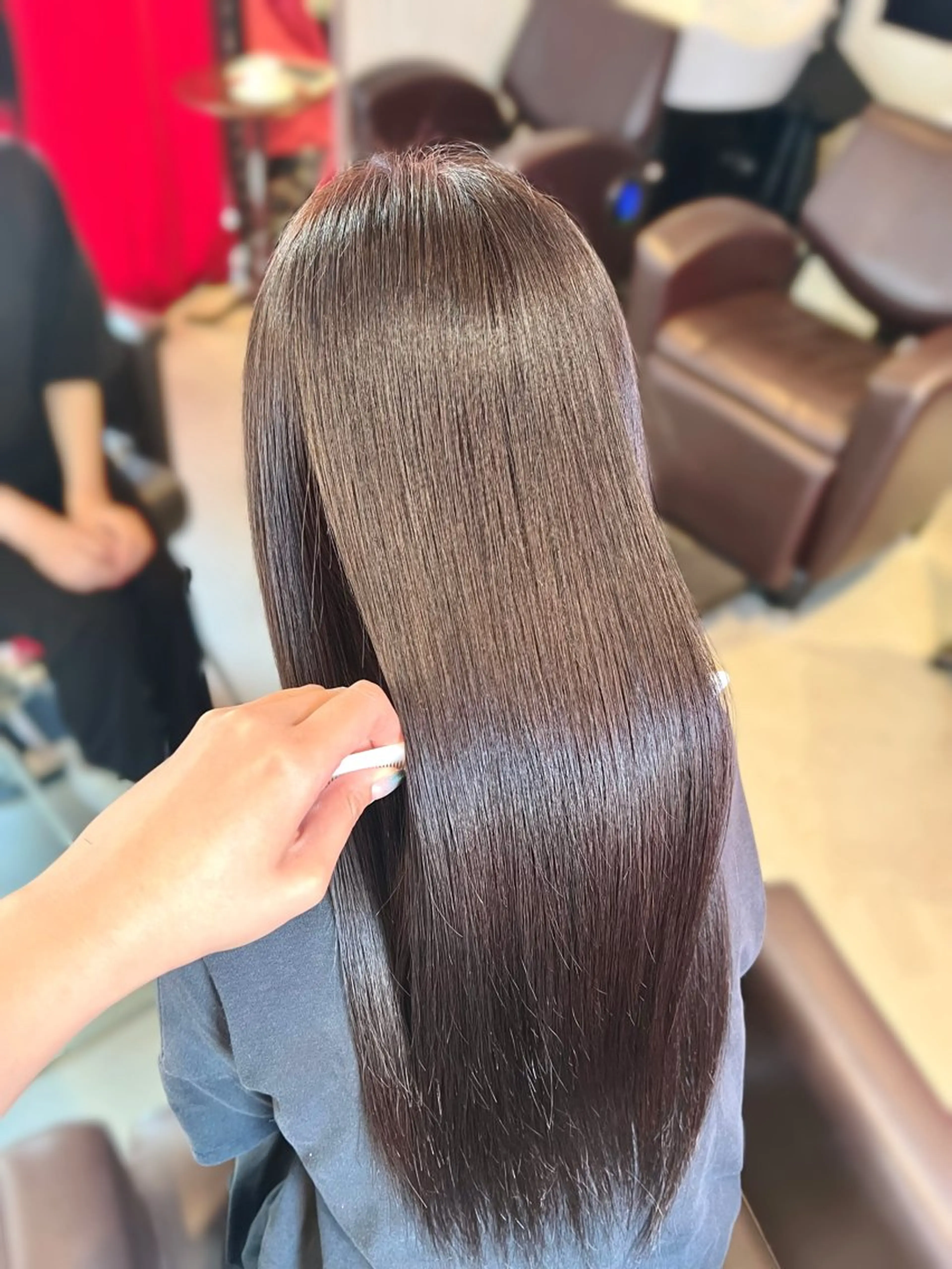 ロング カラー 縮毛矯正 💎艶髪特化💎 ちば　ちなみのヘアスタイル
