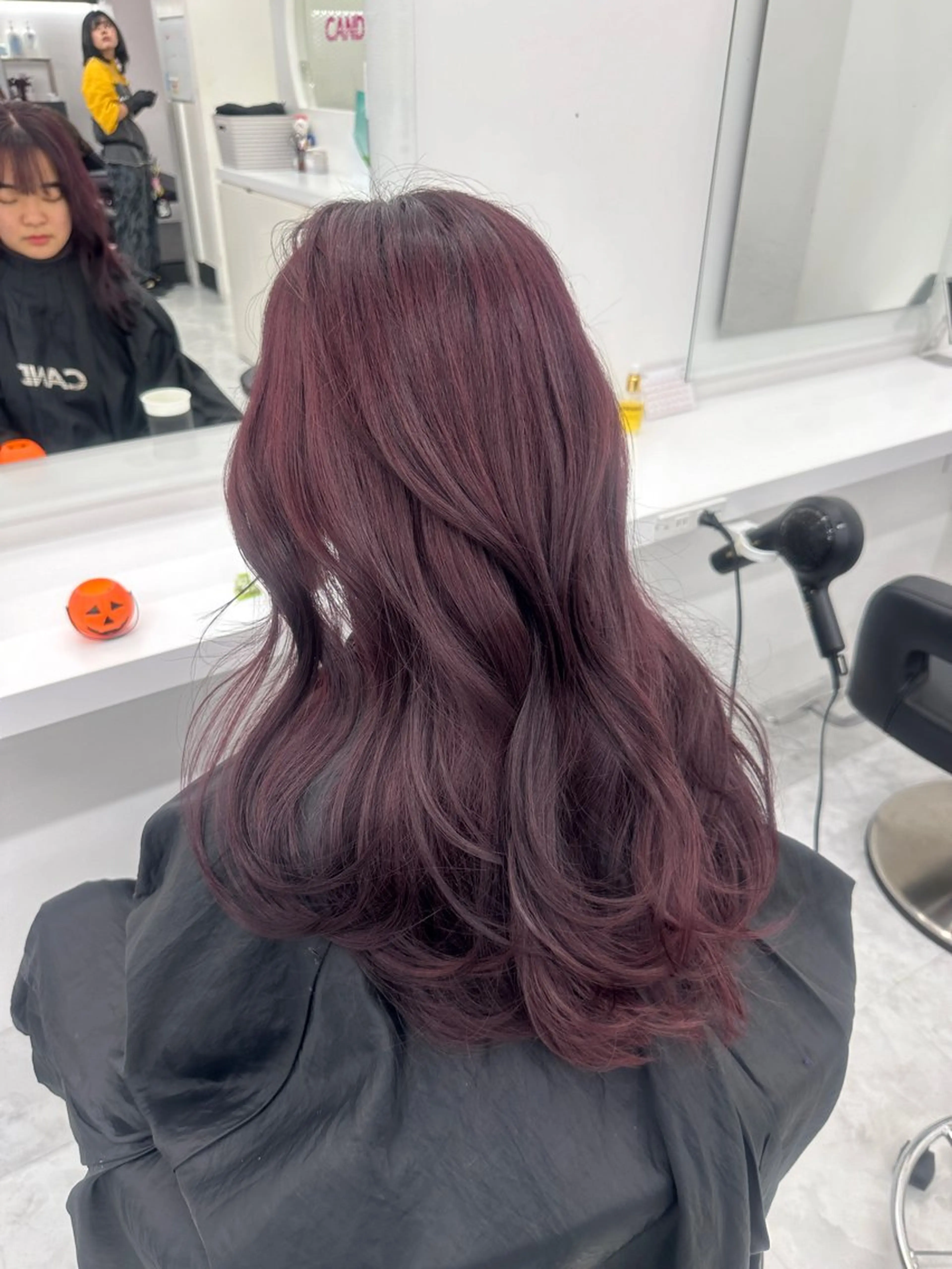 ロング カラー パーマ ヘアアレンジ メンズ キッズ ♥️韓国ヘア レイヤー♥️ゆりのヘアスタイル