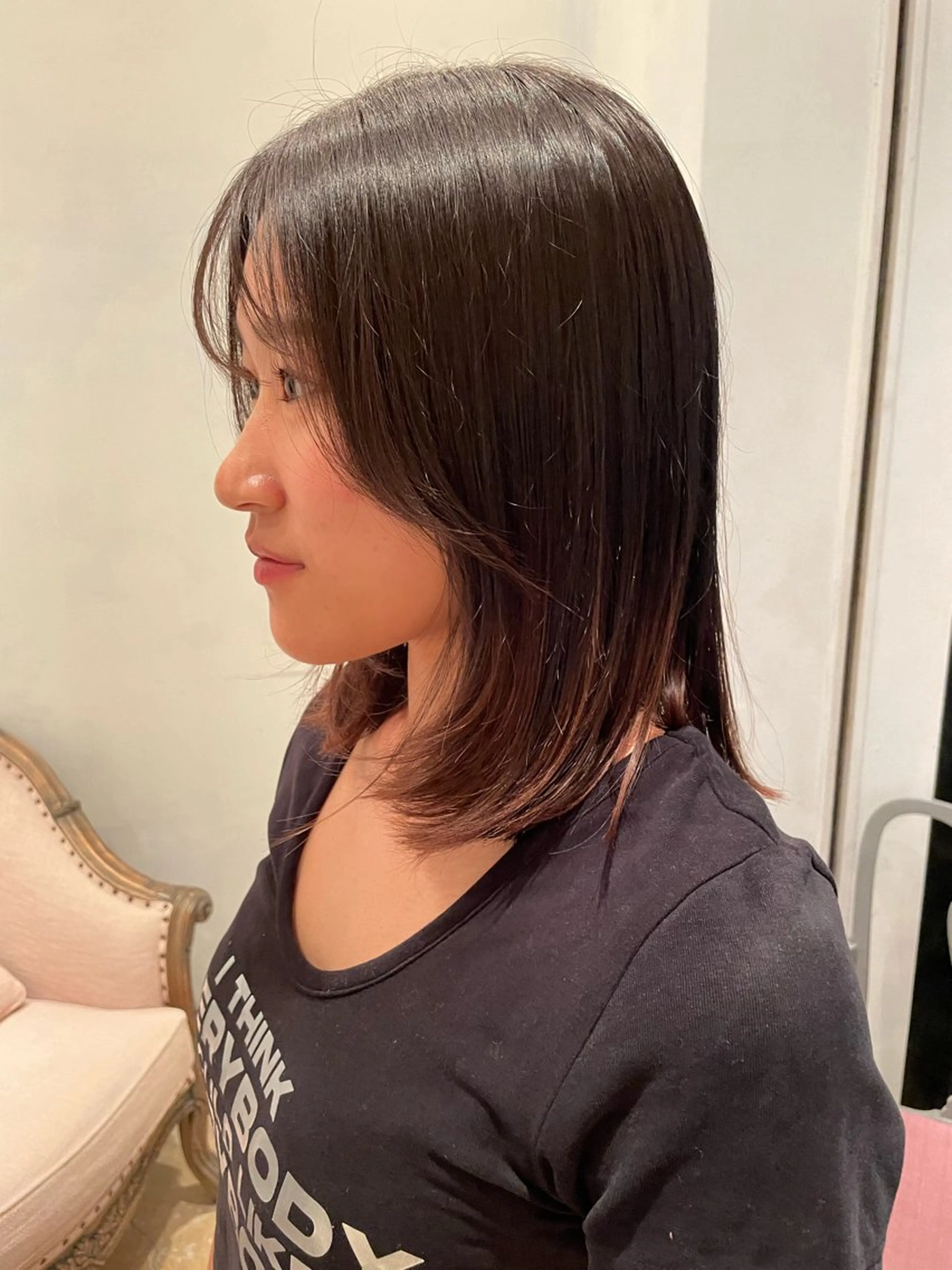 ミディアム 小顔カット カット 🪱BAROQUE anzu📛のヘアスタイル