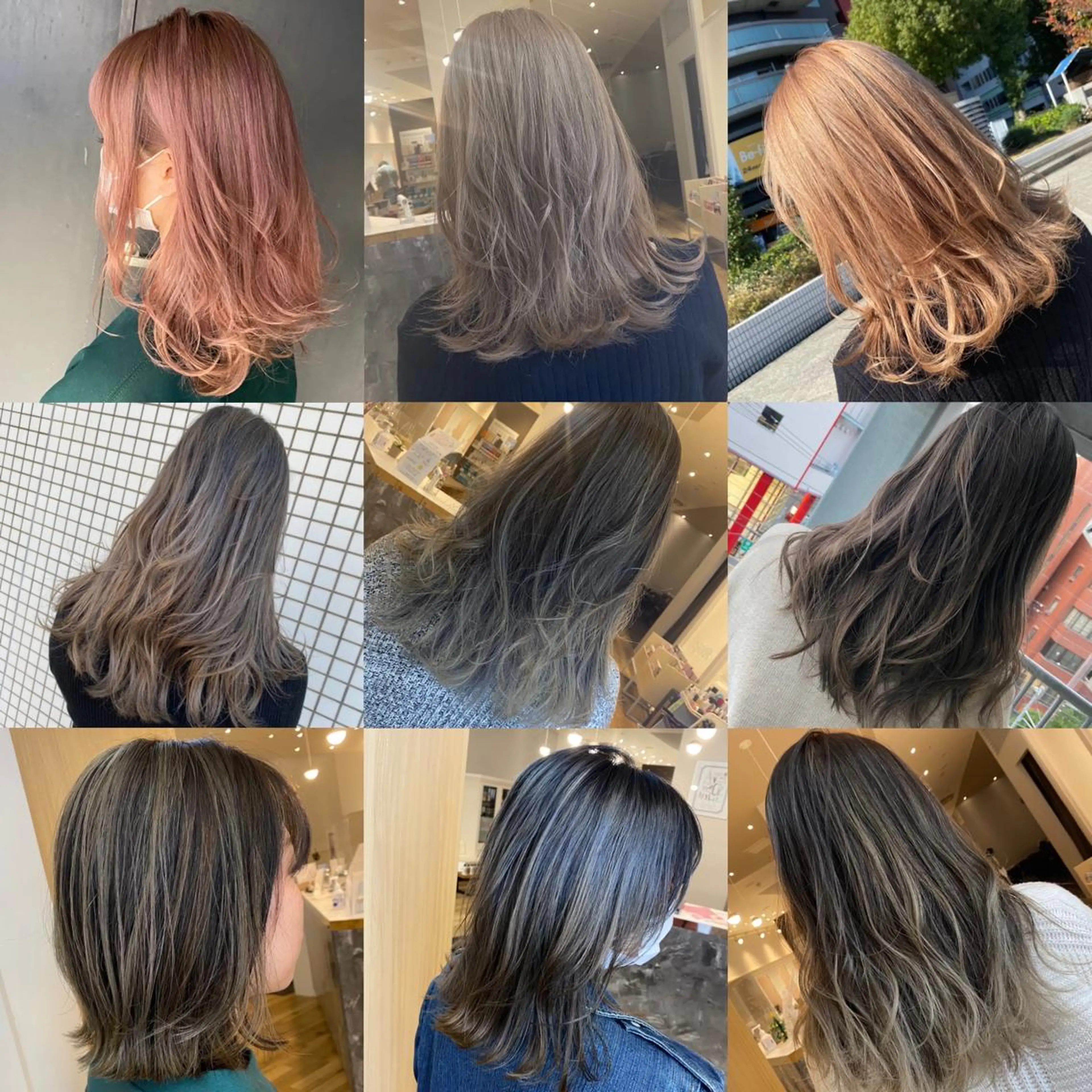 ミディアム カラー カット ヘアカラー AVANCE京橋所属・ハイトーンヘア/ 島崎　タクミのヘアスタイル