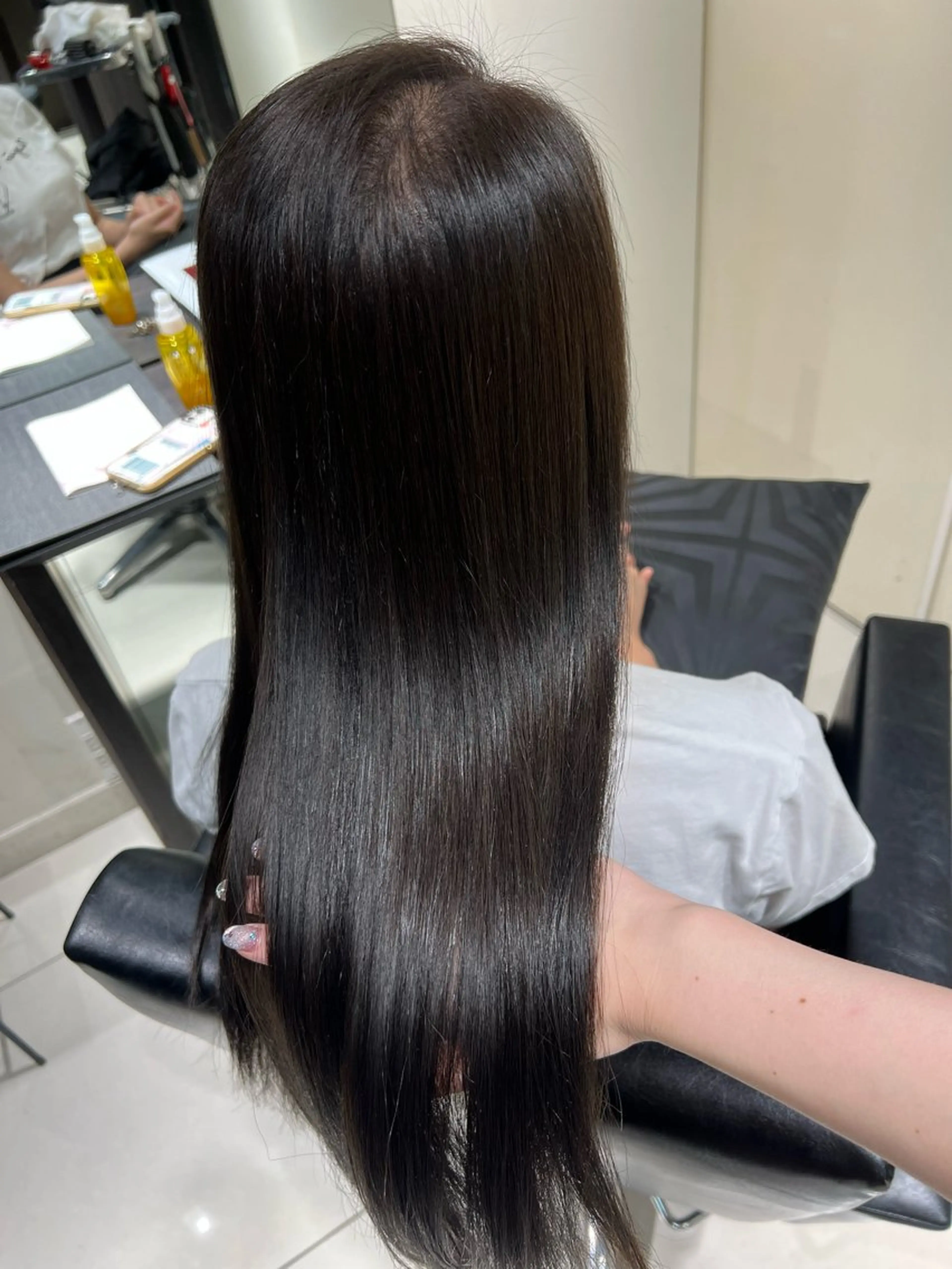 ロング カラー グレージュ 🧊🪞透明感カラー himeのヘアスタイル