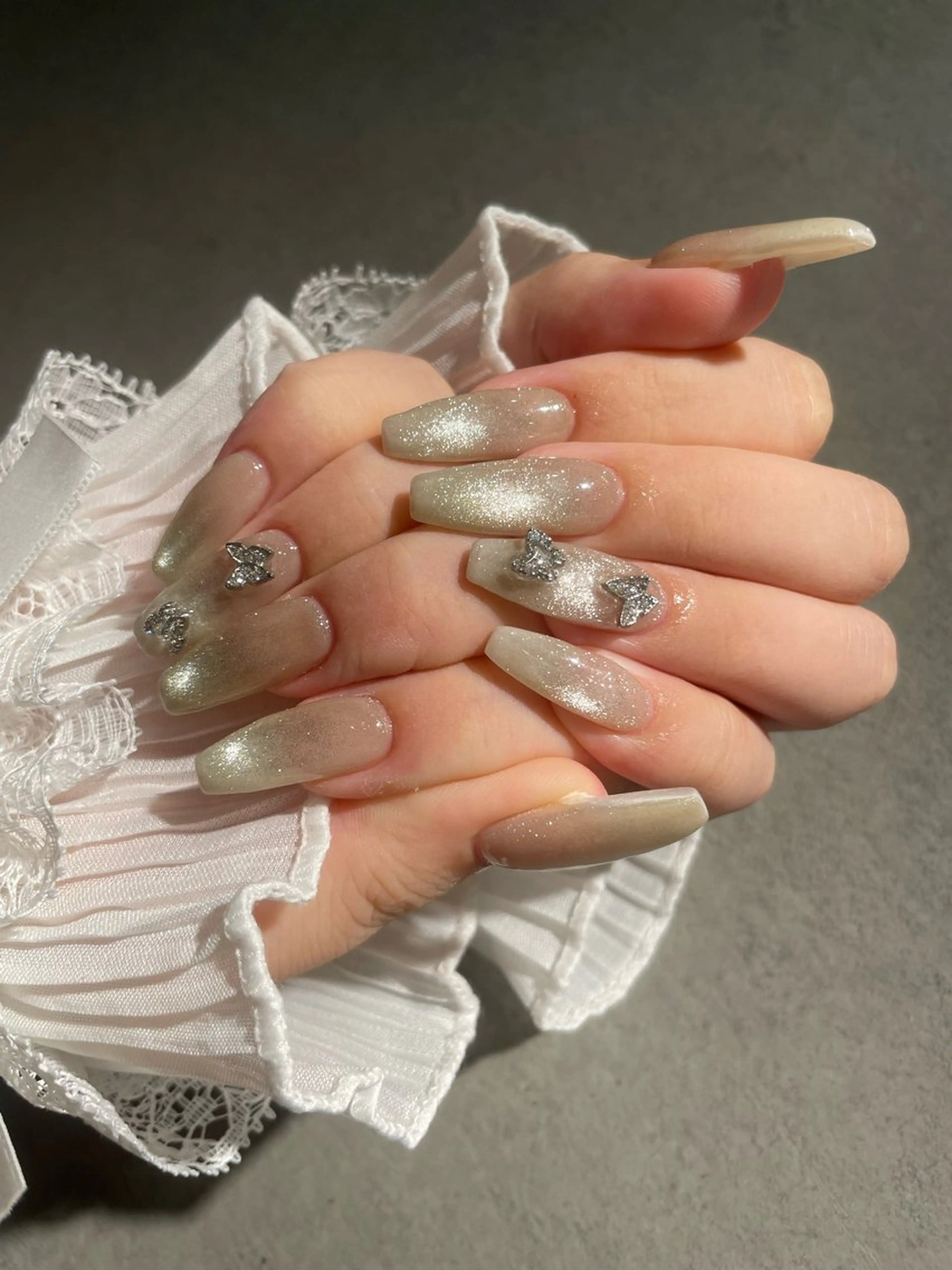 ネイル キラキラネイル マグネットネイル I-nail Moeのネイルデザイン