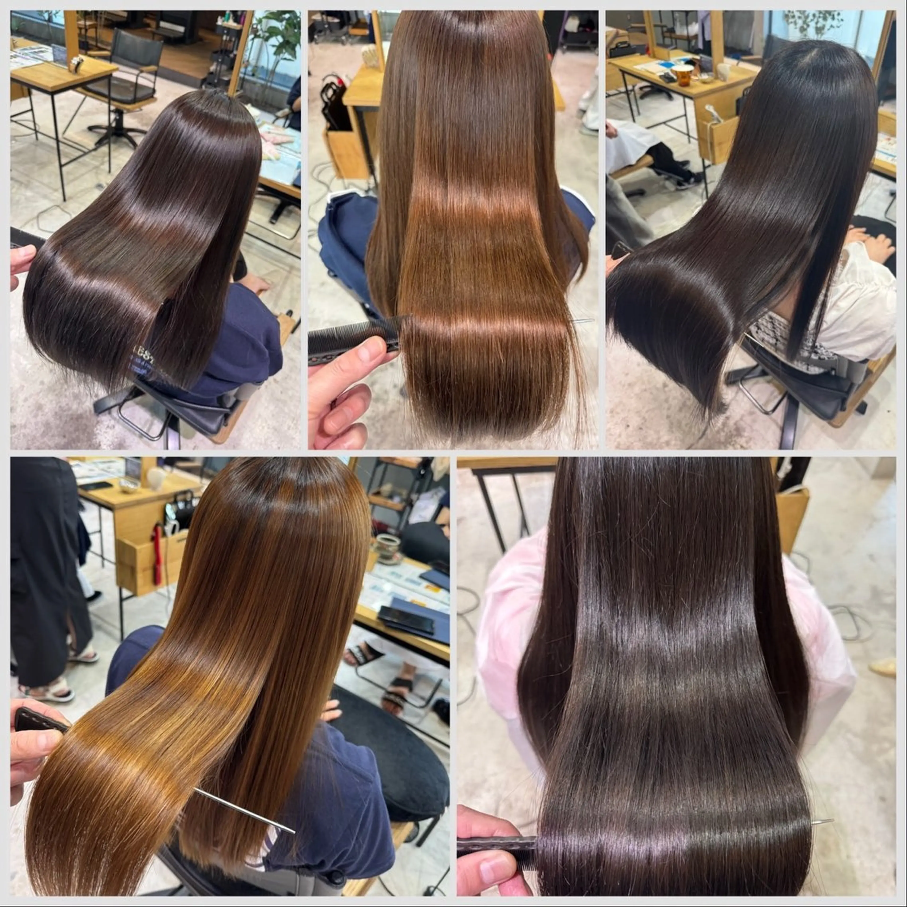 ロング 縮毛矯正 艶髪/透明感カラー/ 韓国/nonokaのヘアスタイル