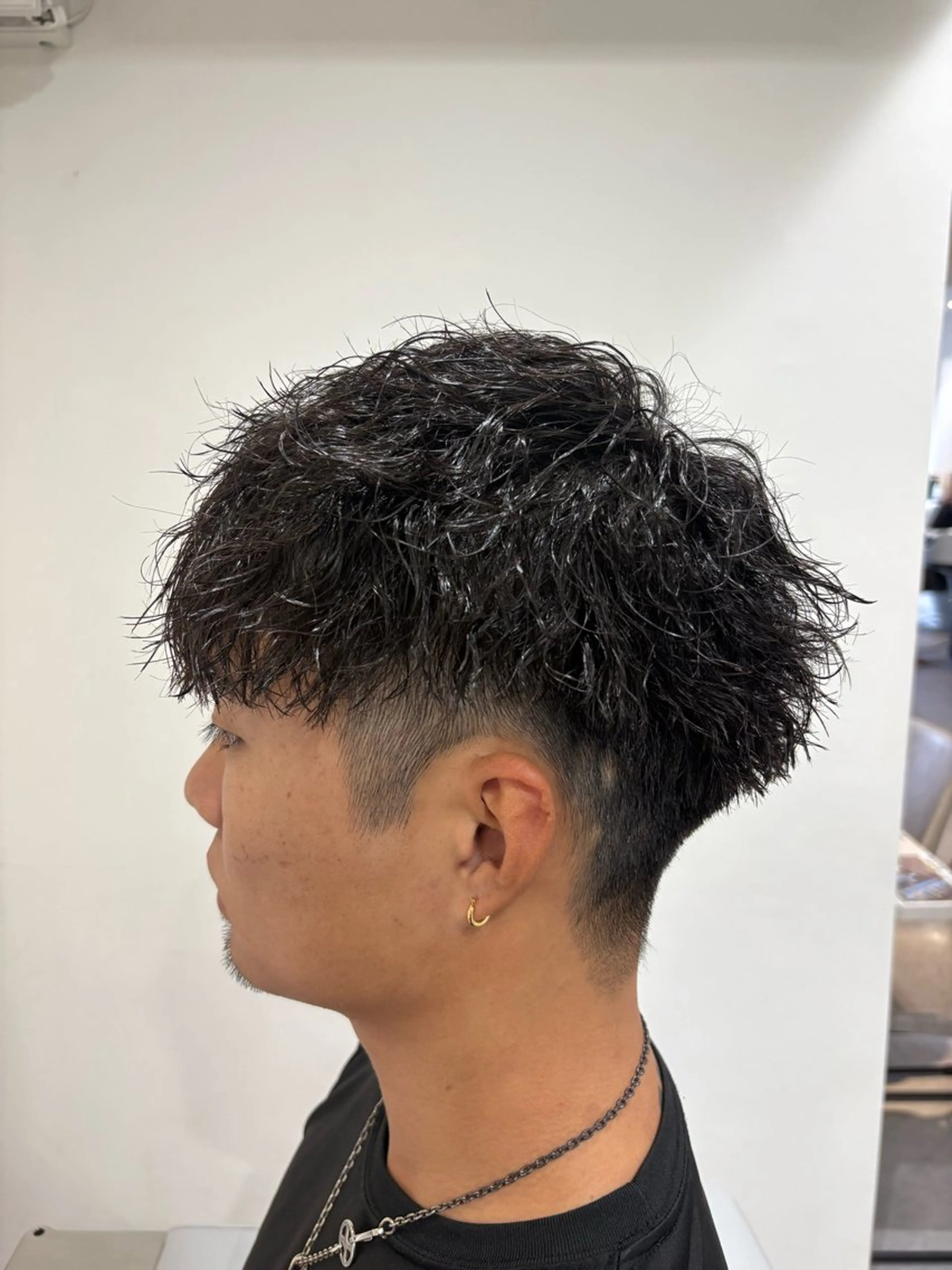メンズ カット パーマ 深澤 知樹のヘアスタイル