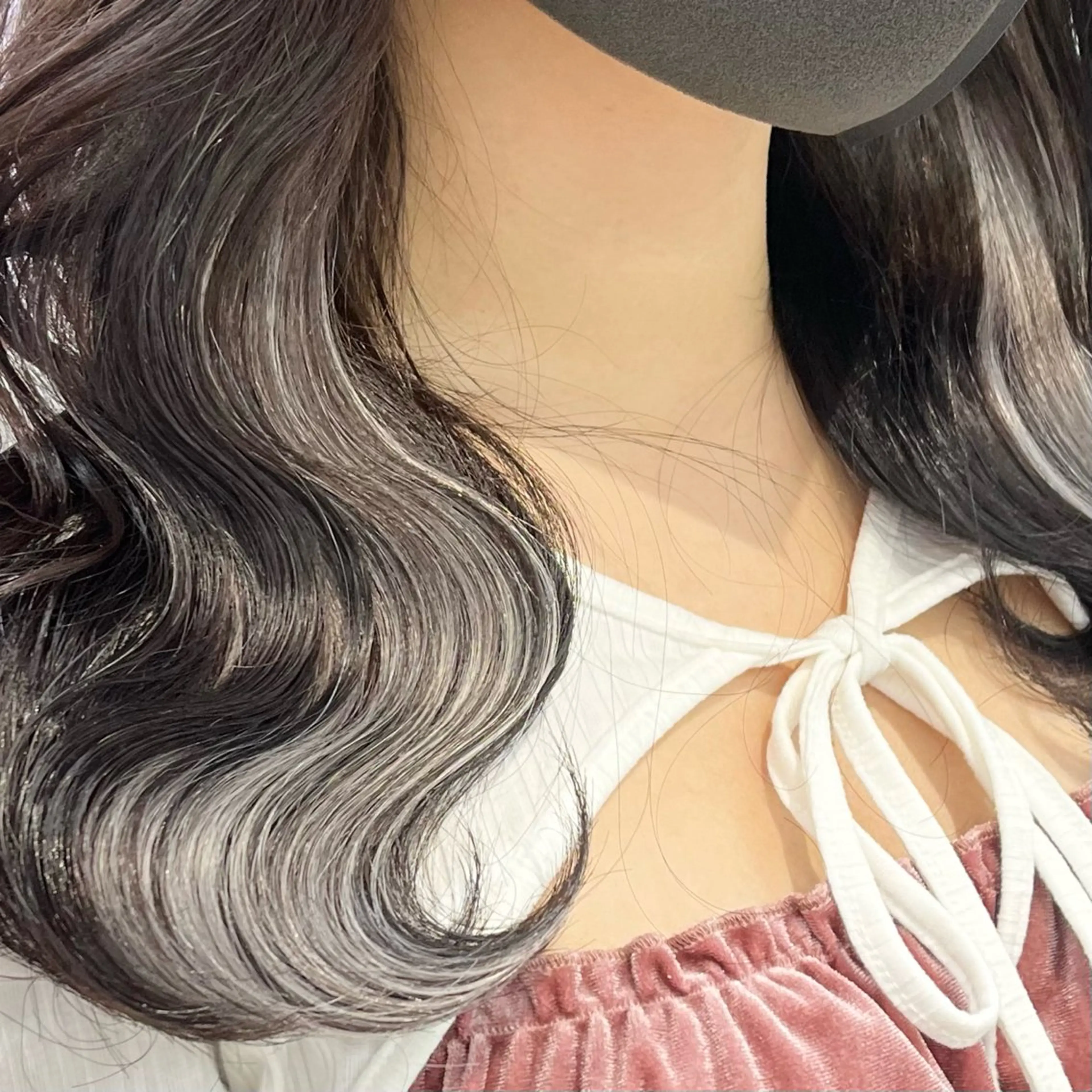 セミロング カラー シルバー エクステ Cielro所属・エクステ ♡ 篠田 梓のヘアスタイル