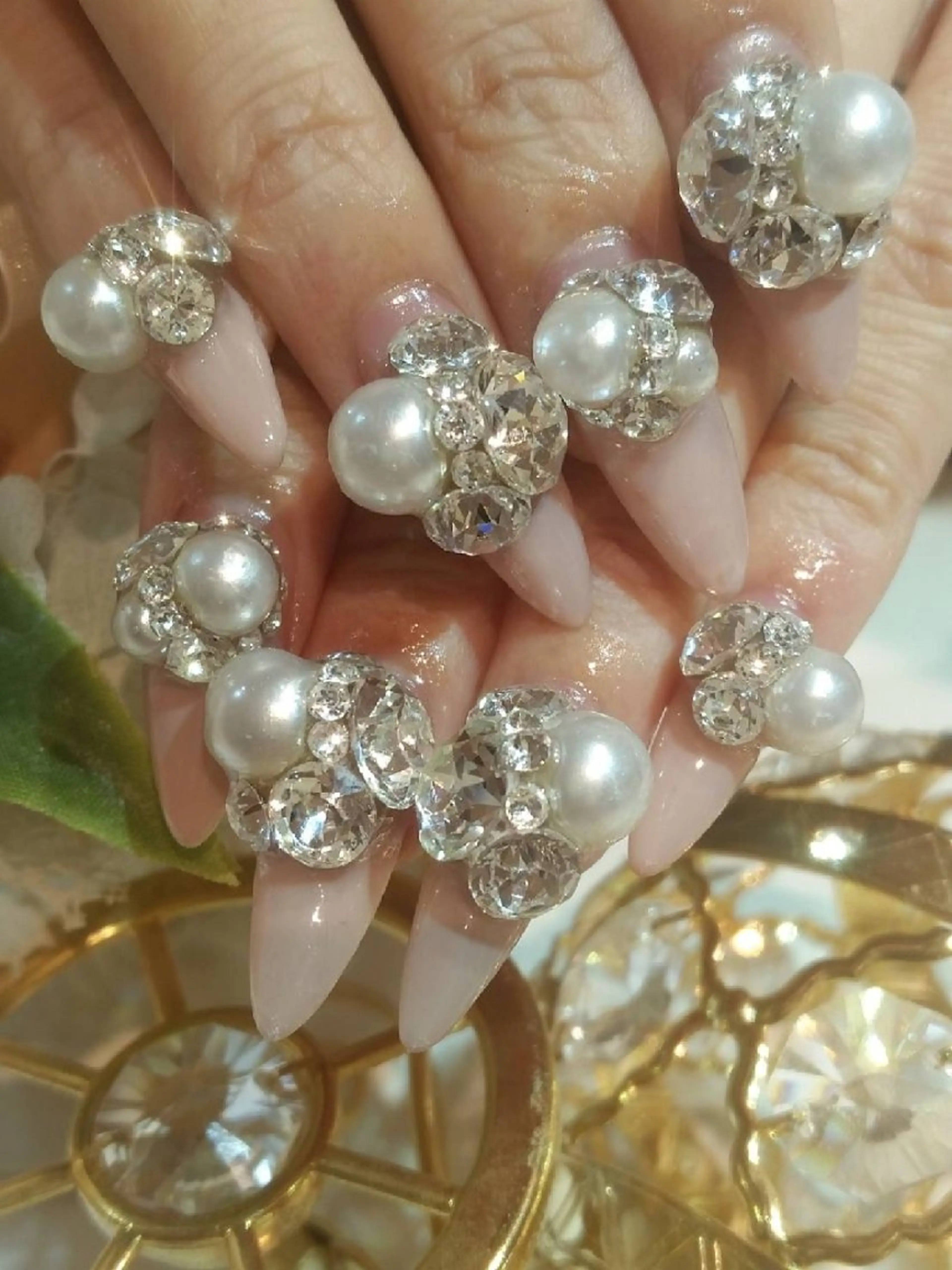 ネイル ストーンネイル My Nail所属・My Nail Yukaのネイルデザイン