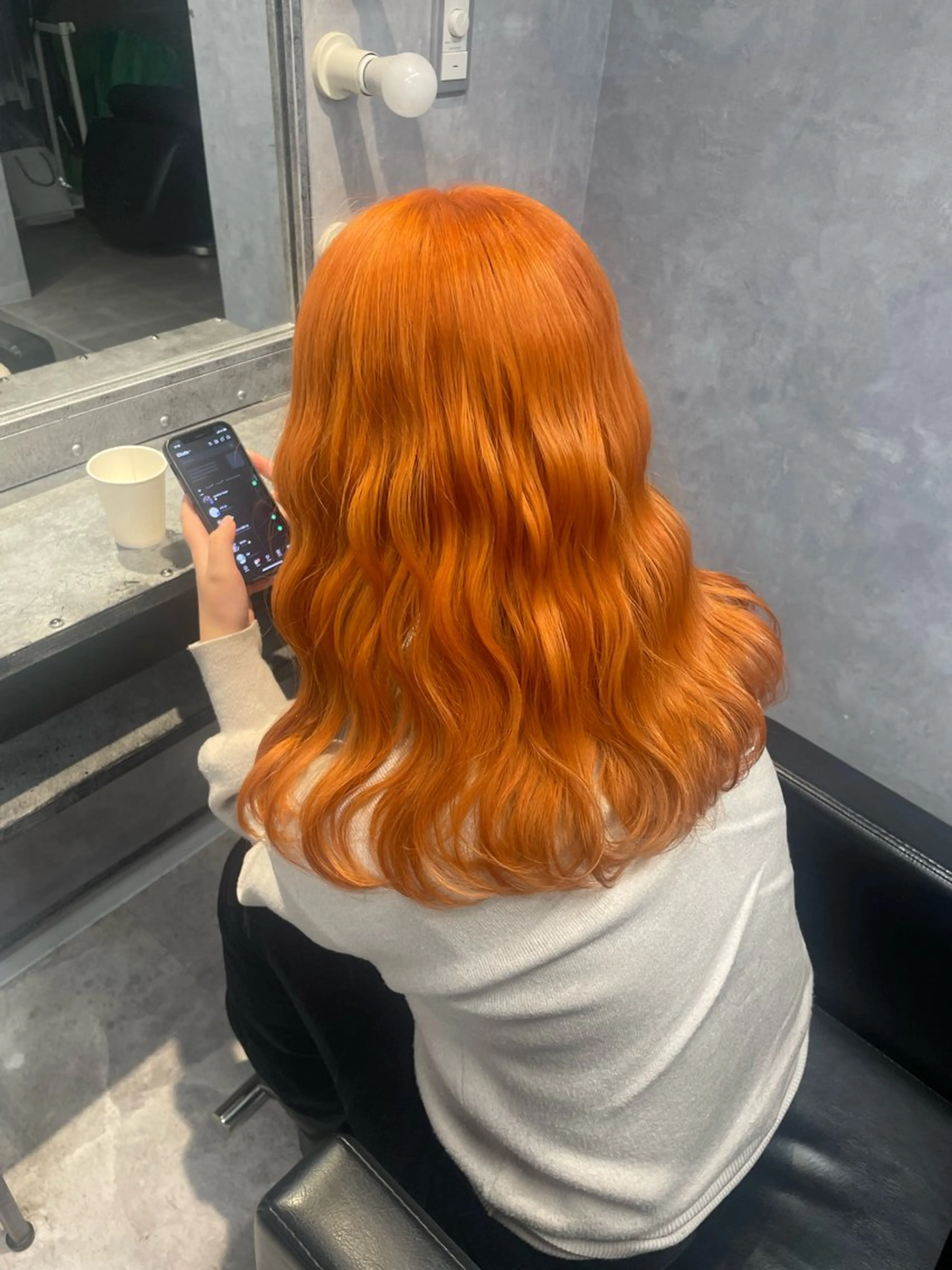 セミロング ヘアカラー mimiiy fukaのヘアスタイル
