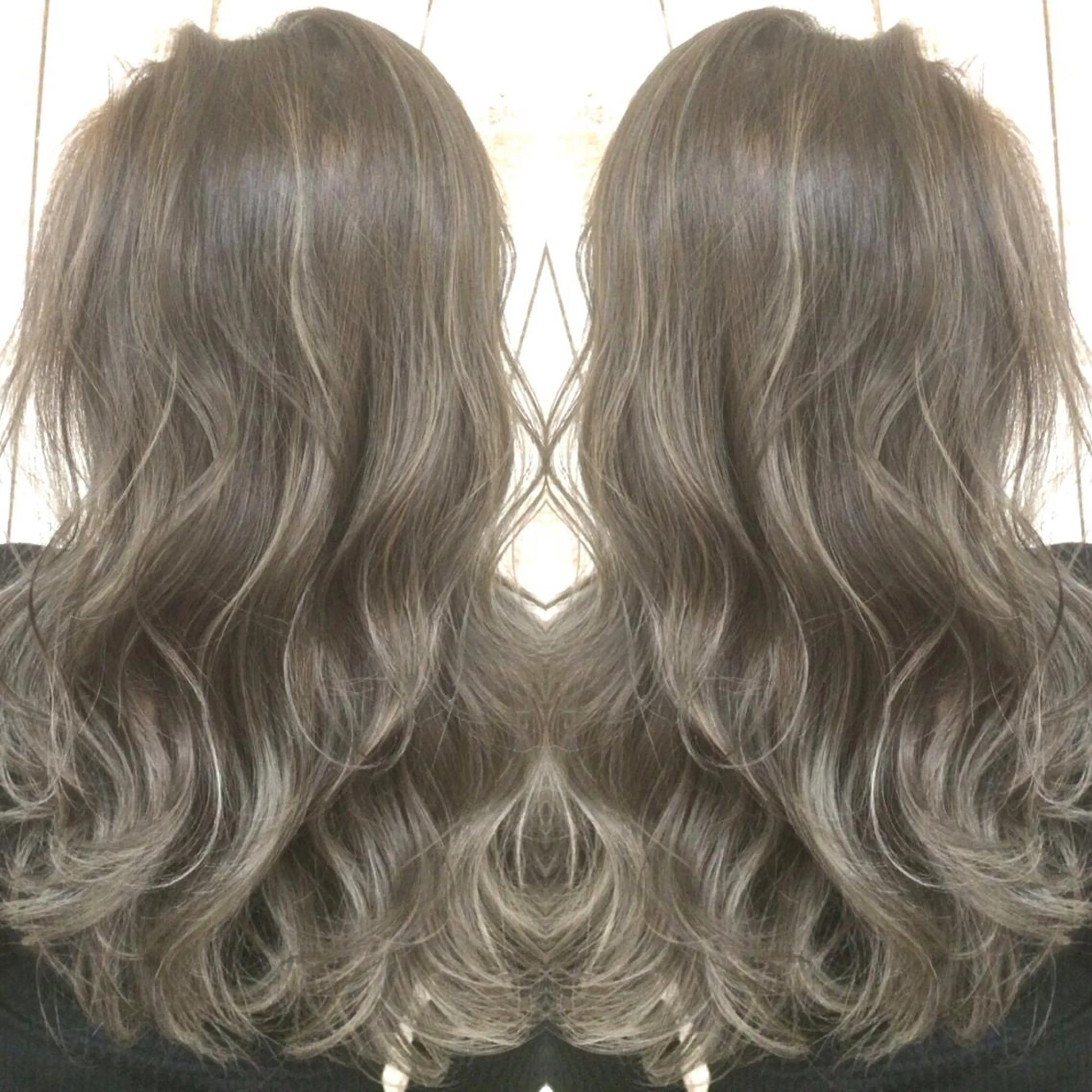 ロング カラー ハイライトカラー 3Dハイライト ハイライト ヘアカラー トリートメント 井上 一平のヘアスタイル