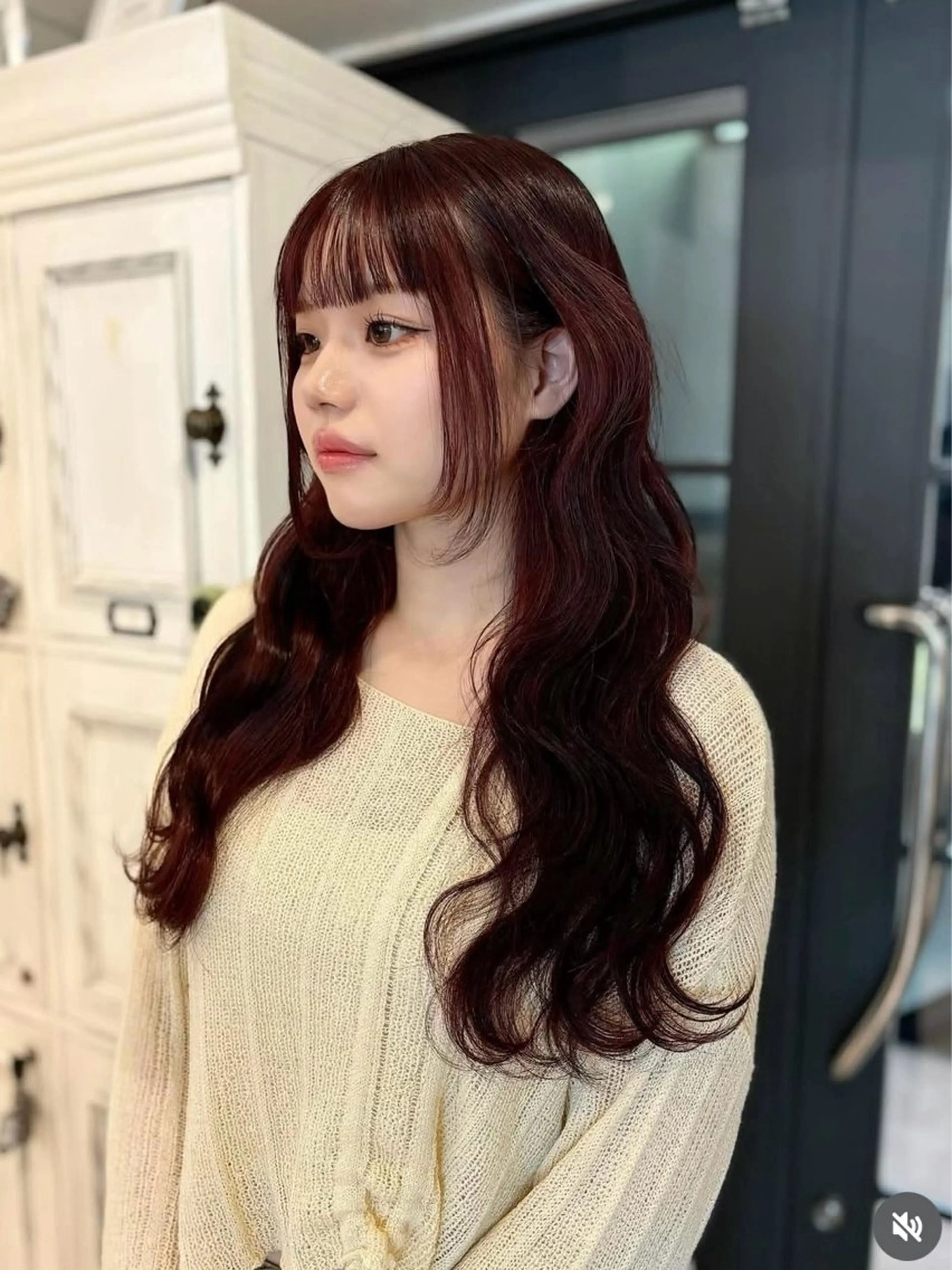 ロング カラー ブリーチ ダブルカラー ブリーチなしカラー レッドカラー 縮毛矯正/ストレート 艶髪/yukinoのヘアスタイル