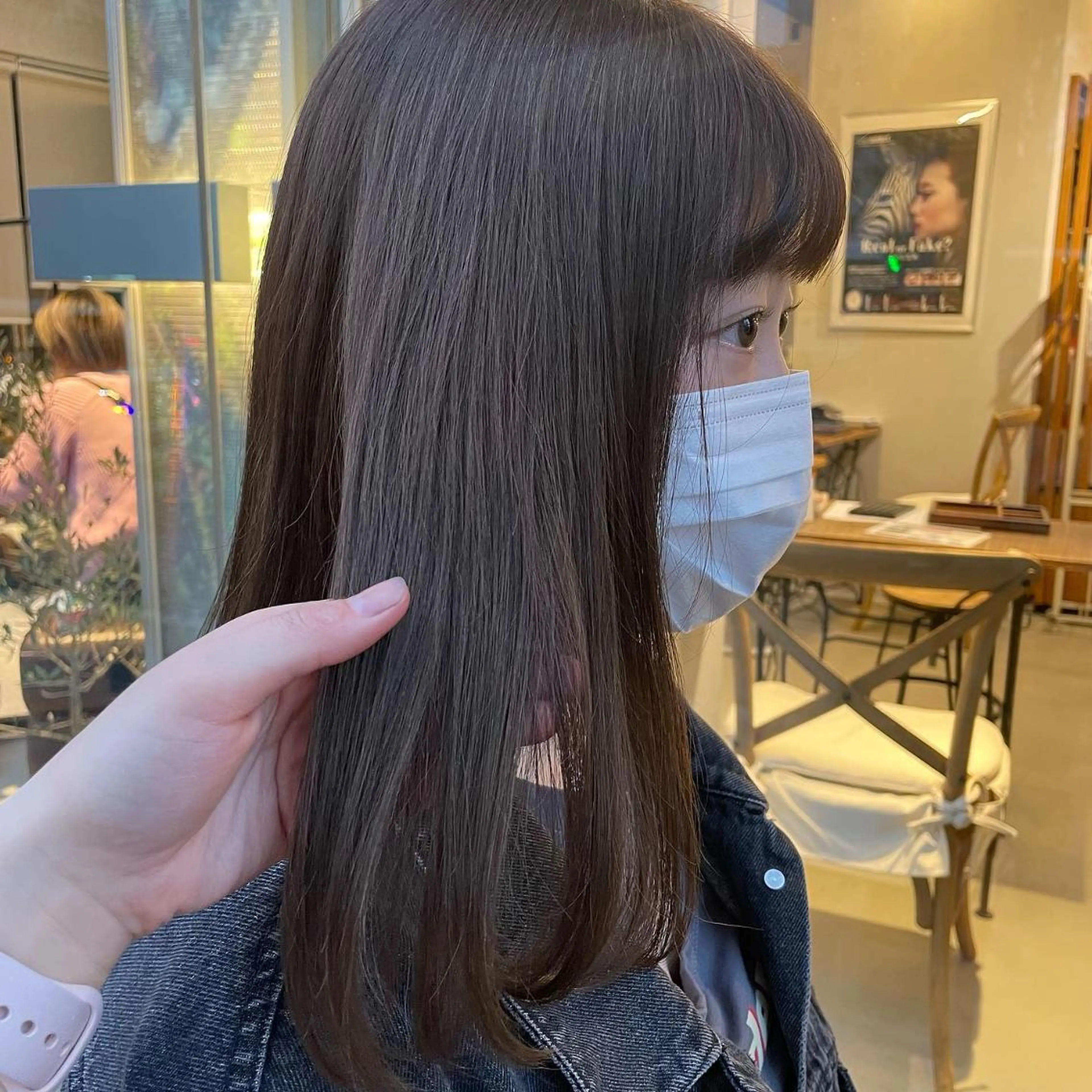カラー ヘアアレンジ ブリーチ 透明感カラー ブリーチなしカラー 𝙢𝙞𝙮𝙪🎀 girly hairのヘアスタイル