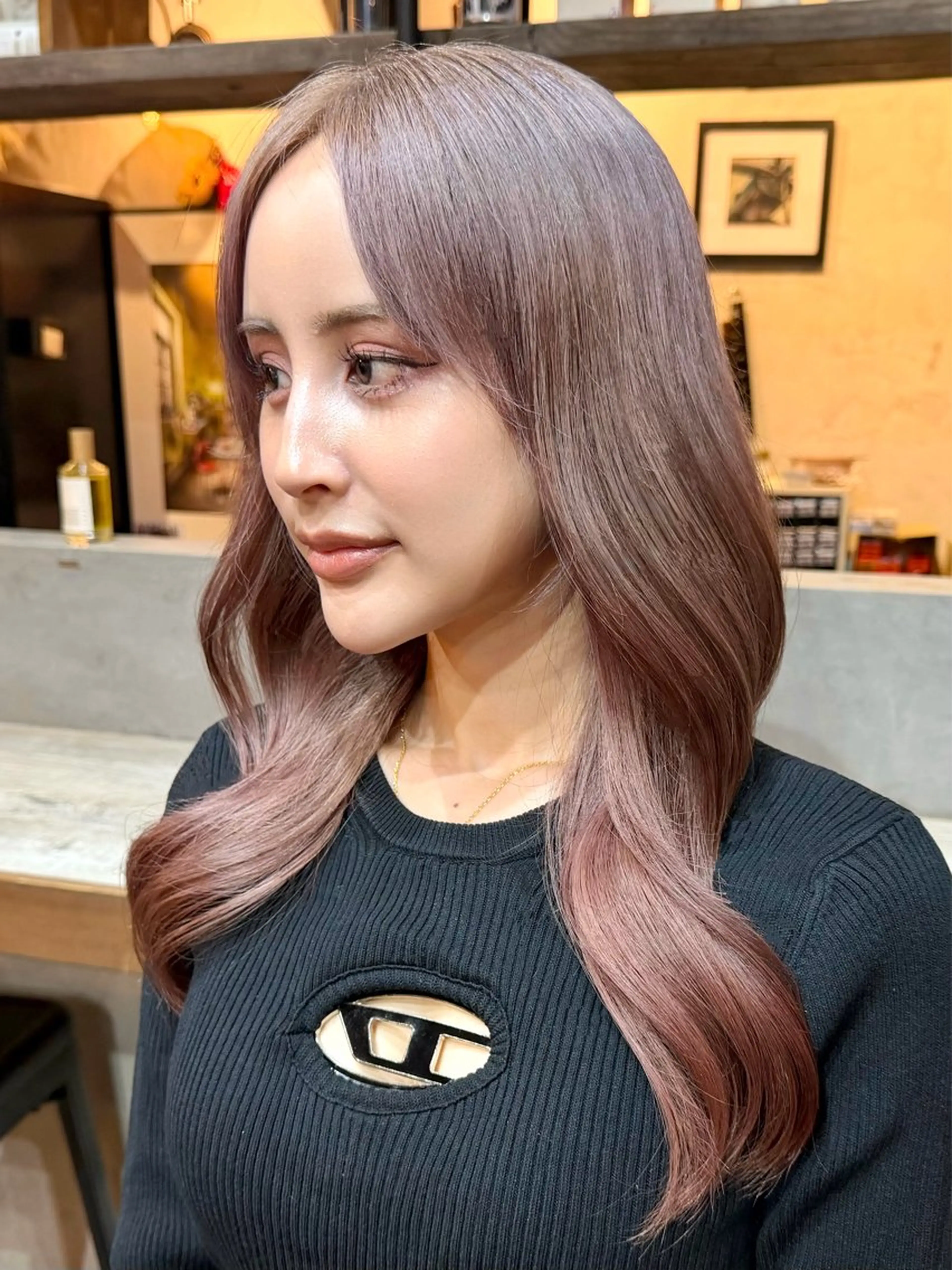 セミロング カラー muscali♡ 原宿.表参道のヘアスタイル