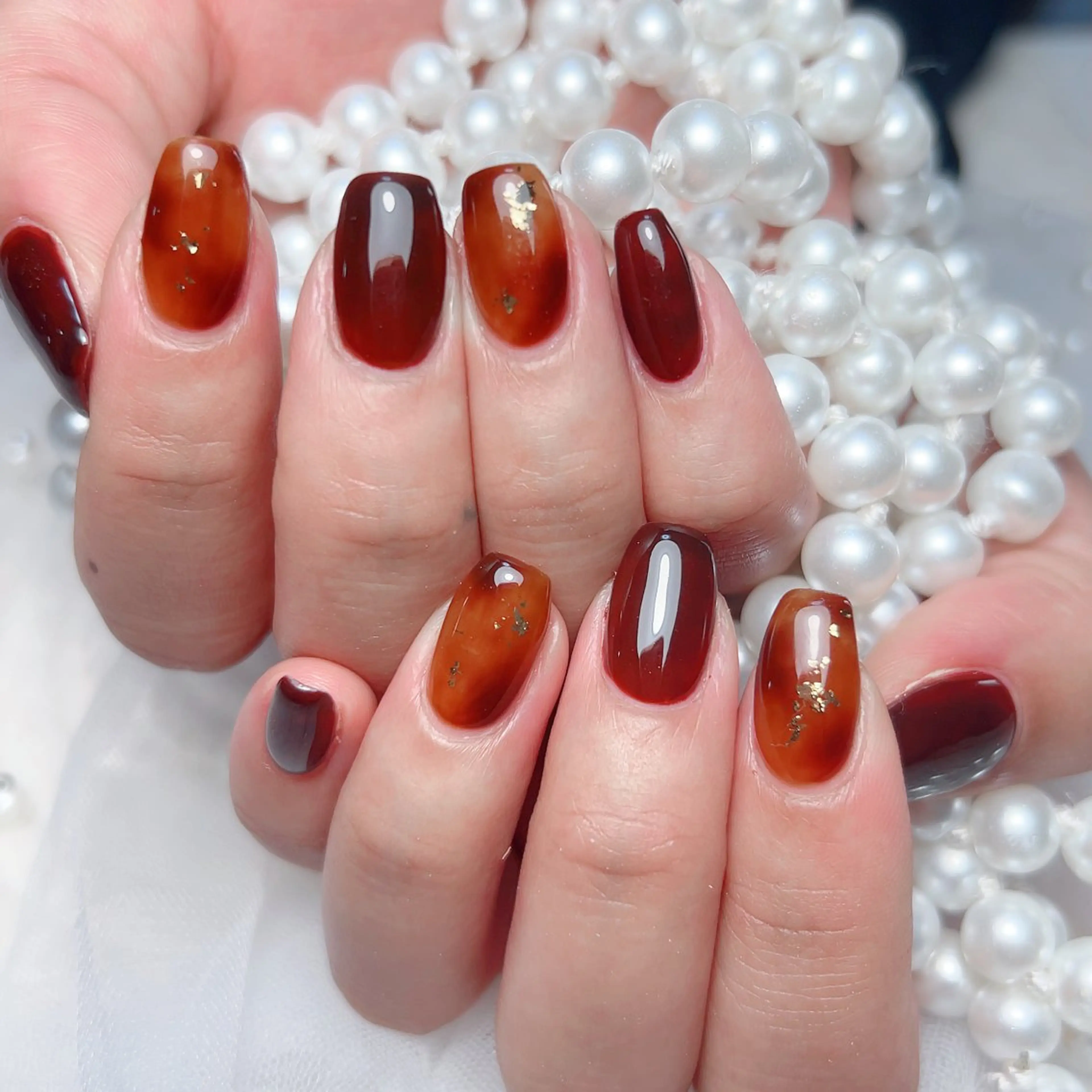 ネイル ハンドネイル M🌷nail 長さだし専門店のネイルデザイン
