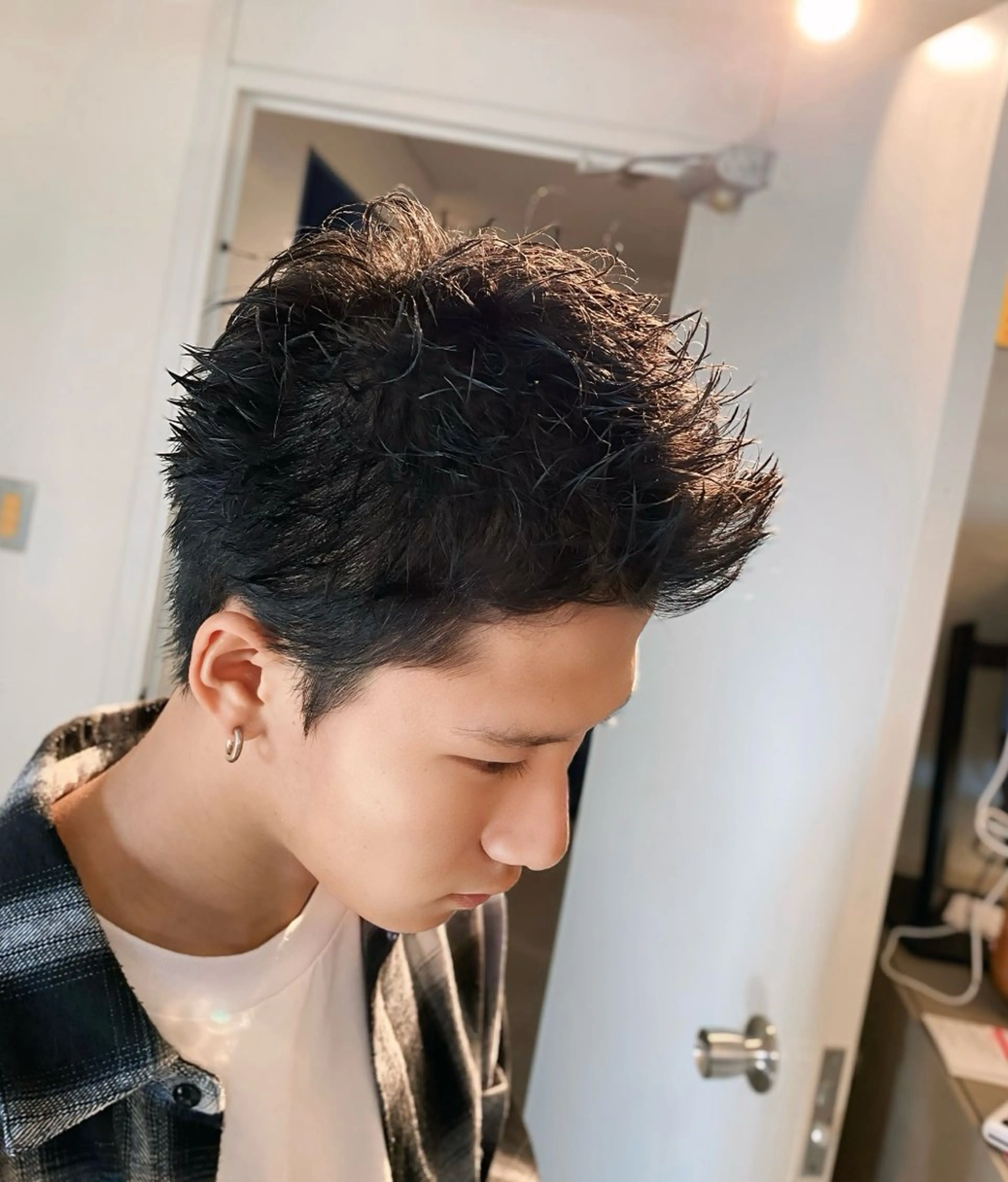 パーマ メンズ スパイキーショート メンズパーマ 特化/中川拓也のヘアスタイル