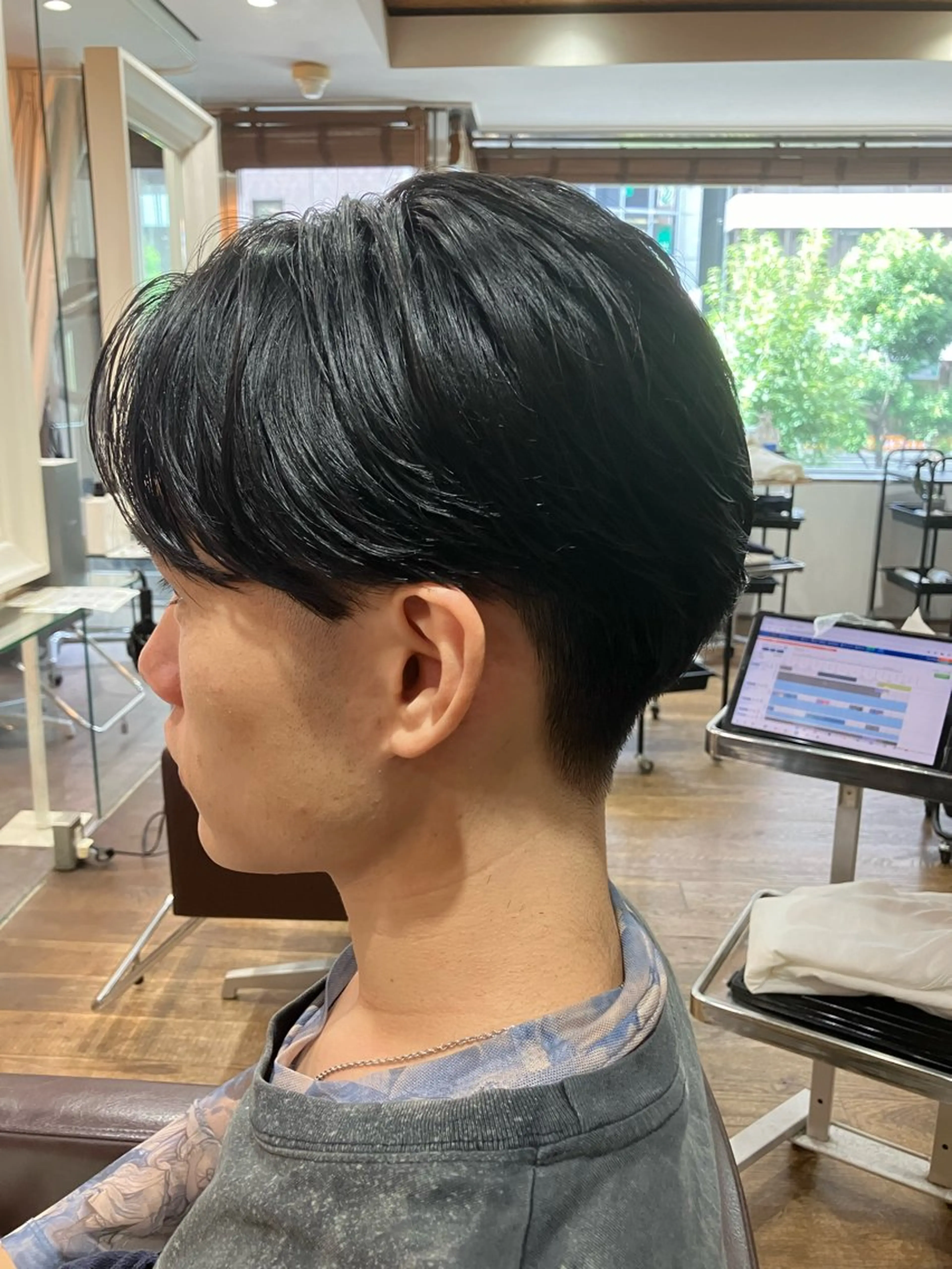 ショート パーマ メンズ TAYA 心斎橋所属・山本 聖真のヘアスタイル